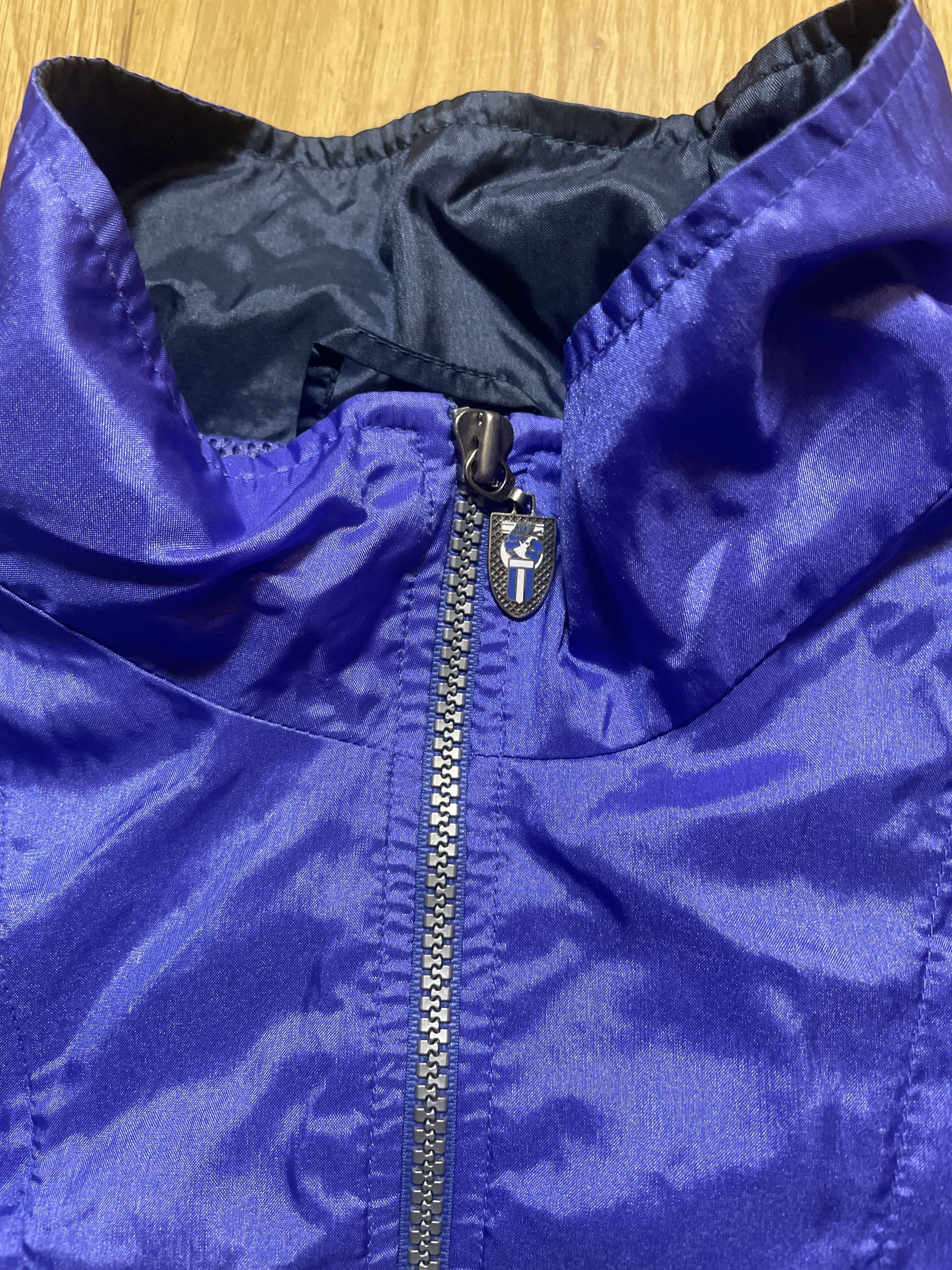 Nike Nike Vintage Windbreaker Purple Black White 90s Size US XL / EU 56 / 4 - 4 Thumbnail