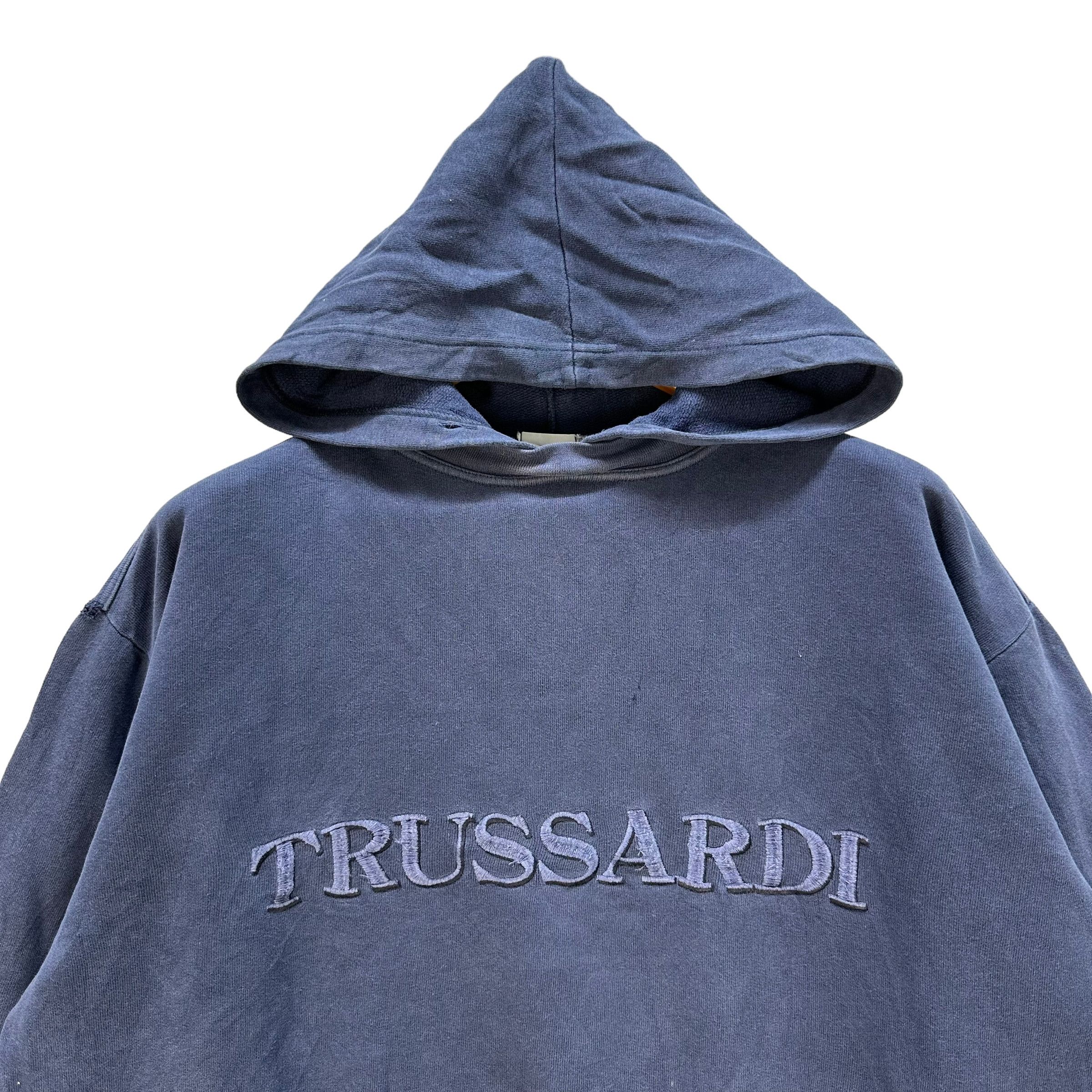 Trussardi TRUSSARDI EMBROIDERY BIG LOGO PULLOVER HOODIES #9067-54 Size US XL / EU 56 / 4 - 2 Thumbnail