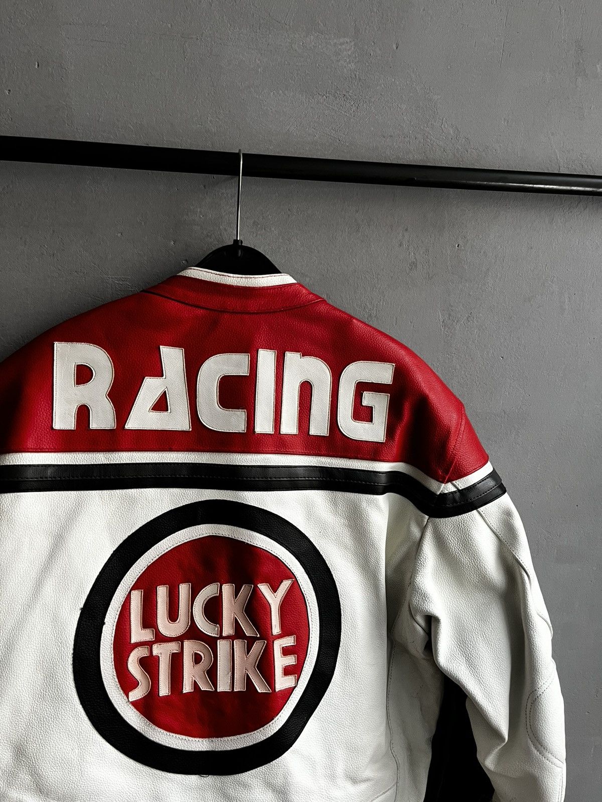 Vintage Lucky Strike Leather Jacket Racing Vintage Size US XL / EU 56 / 4 - 13 Thumbnail