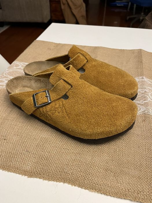 Stussy Stussy x Birkenstock Boston Clog Caramel size 41 | Grailed