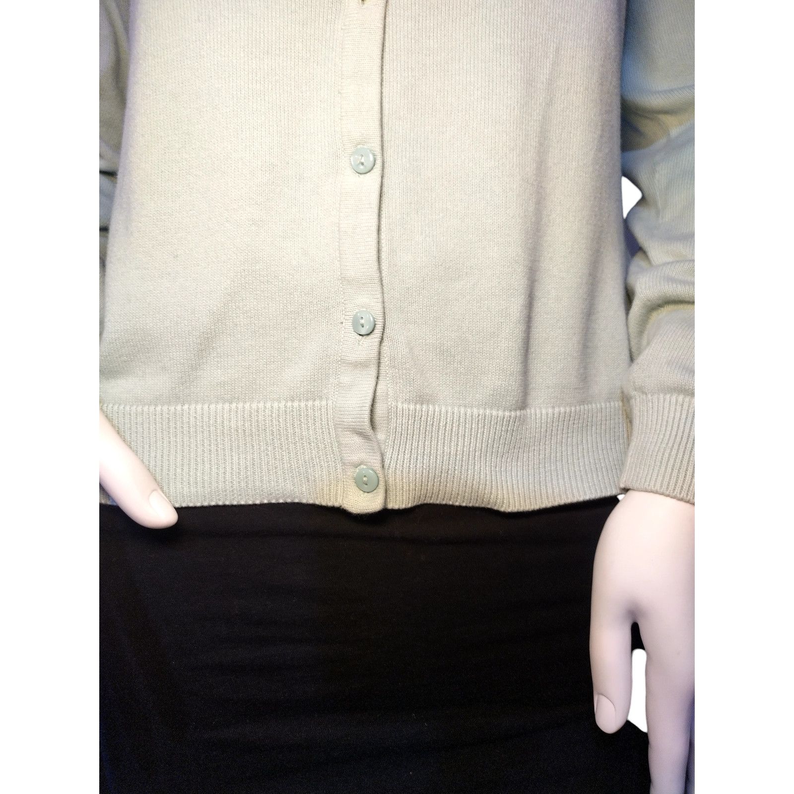 H&M H&M Womens Crew neck Ribbed Knit Cardigan Sweater Sz Small Size S / US 4 / IT 40 - 3 Thumbnail