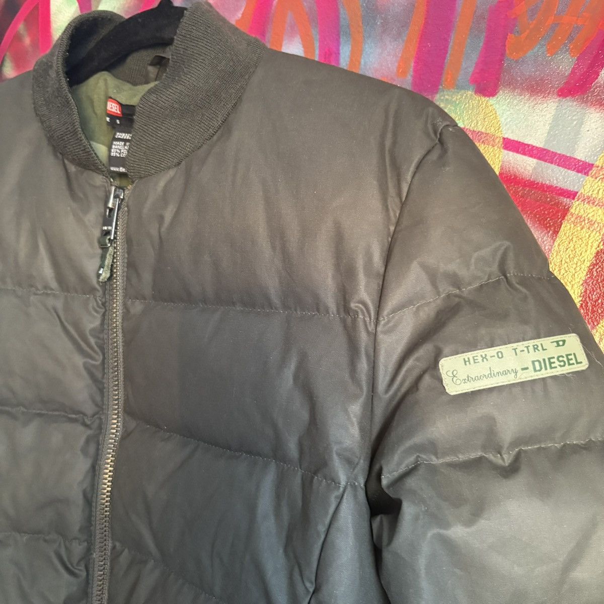 Diesel Diesel Green Down Puffer Size S Size US S / EU 44-46 / 1 - 3 Thumbnail