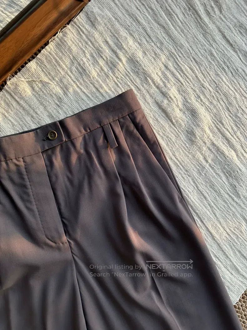 Hermes Hermes Crepe Fine Wool Suit Pants, Dark Grey Size 25" / US 0 / IT 36 - 5 Thumbnail