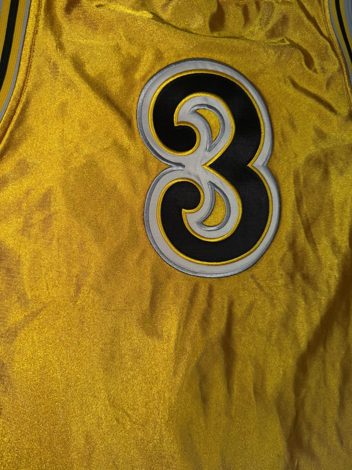 Adidas Vintage NBA All Star West #3 satin Jersey gold men’s large Size US L / EU 52-54 / 3 - 3 Thumbnail