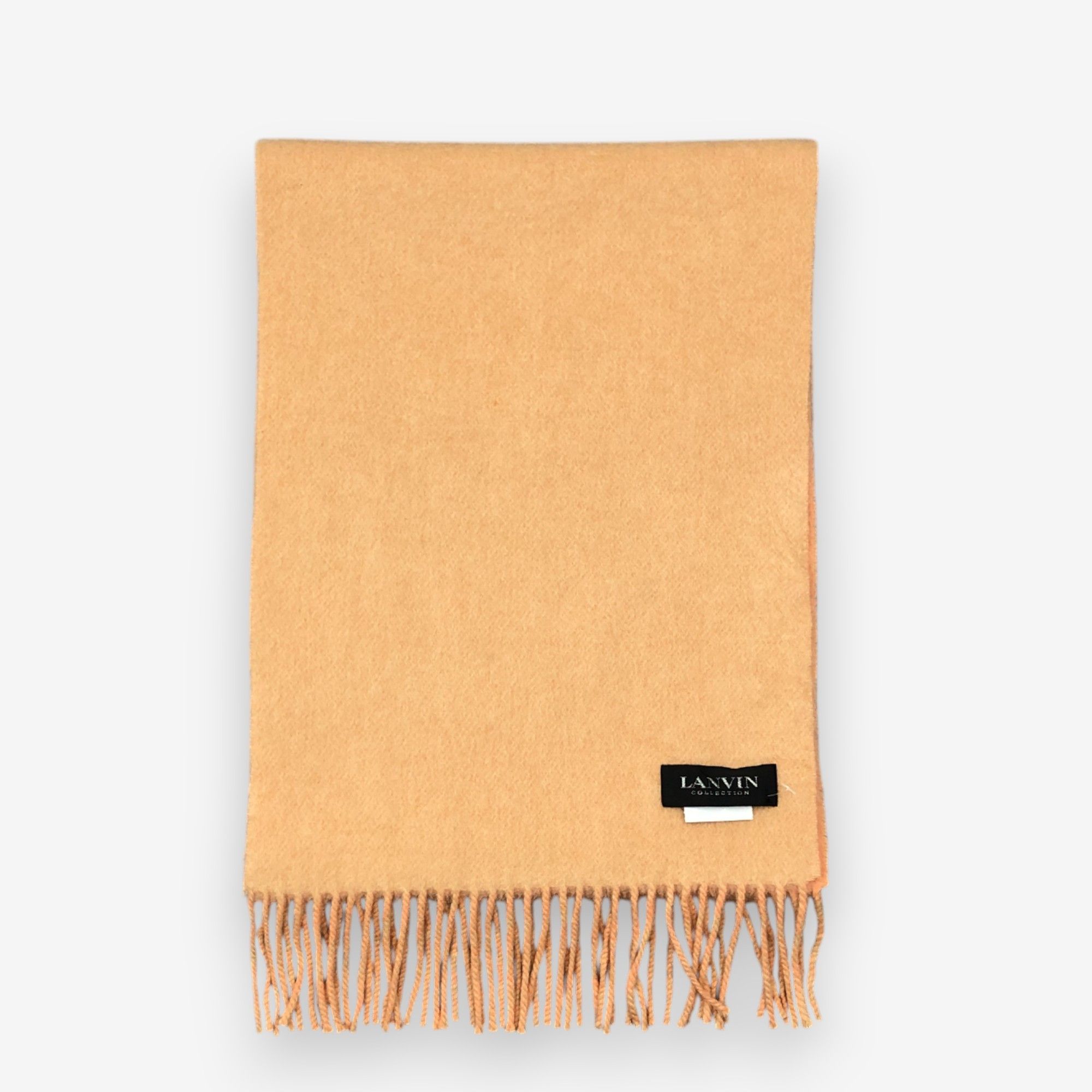 Lanvin Vintage Lanvin Scarf Muffler Cashmere Winter Fringe Scarves Size ONE SIZE - 3 Thumbnail