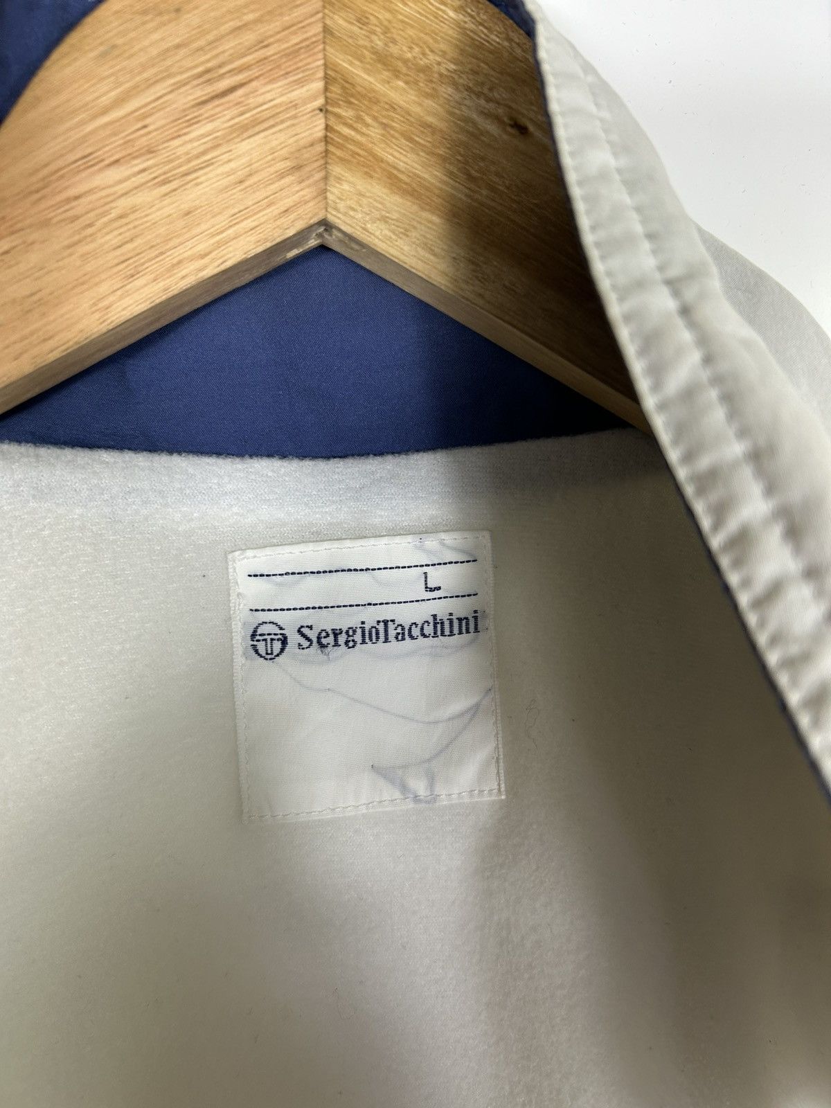 Sergio Tacchini Vintage Sergio Tacchini Track Jacket – Logo Tape Windbreaker Size US L / EU 52-54 / 3 - 10 Thumbnail
