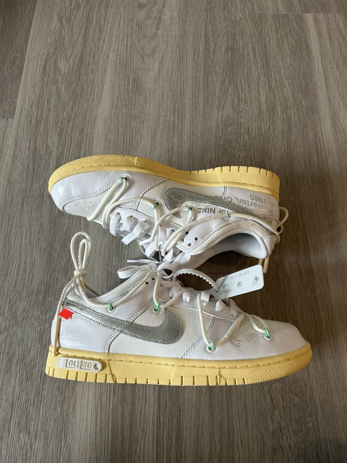 Nike × Off-White Off-White X Nike Dunk Low 01 Of 50 Size 8 Size US 8 / EU 41 - 1 Thumbnail