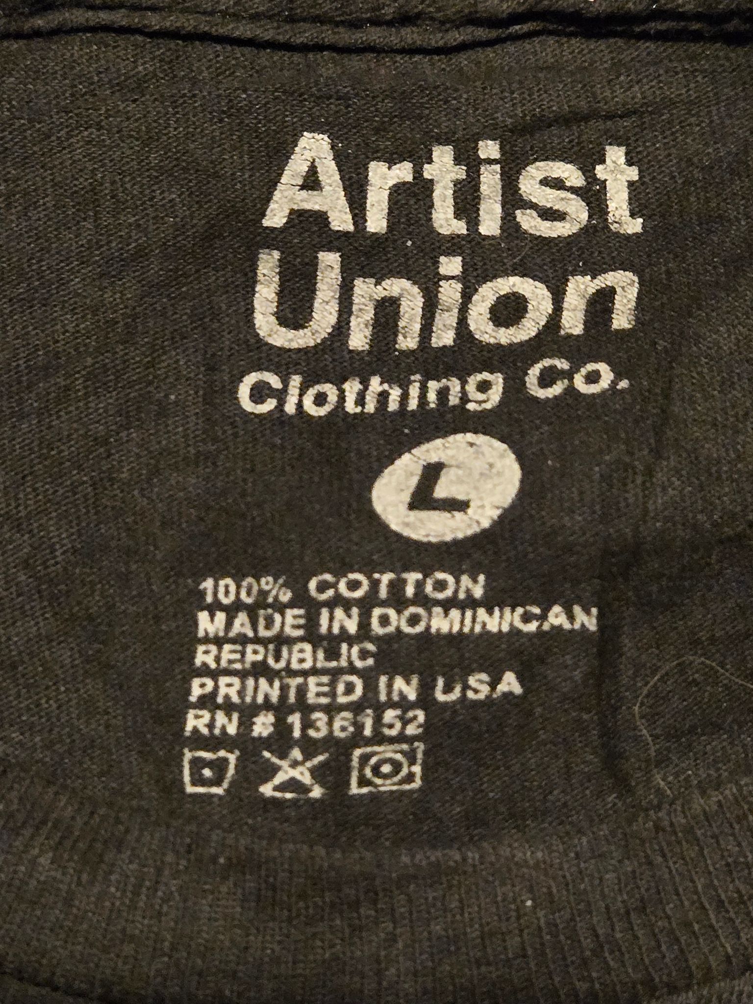 Other Artist Union T-Shirt Mens L Black Short Sleeve Skeleton Size US L / EU 52-54 / 3 - 2 Thumbnail