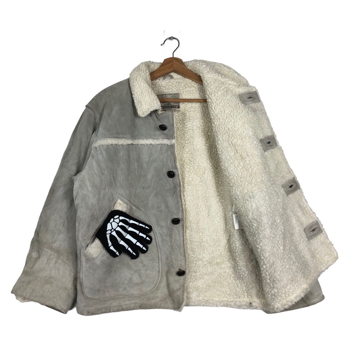 Japanese Brand 🔥70s VINTAGE SUEDE LEATHER CHORE JACKET CREATION CUBE JAPAN Size US M / EU 48-50 / 2 - 9 Thumbnail