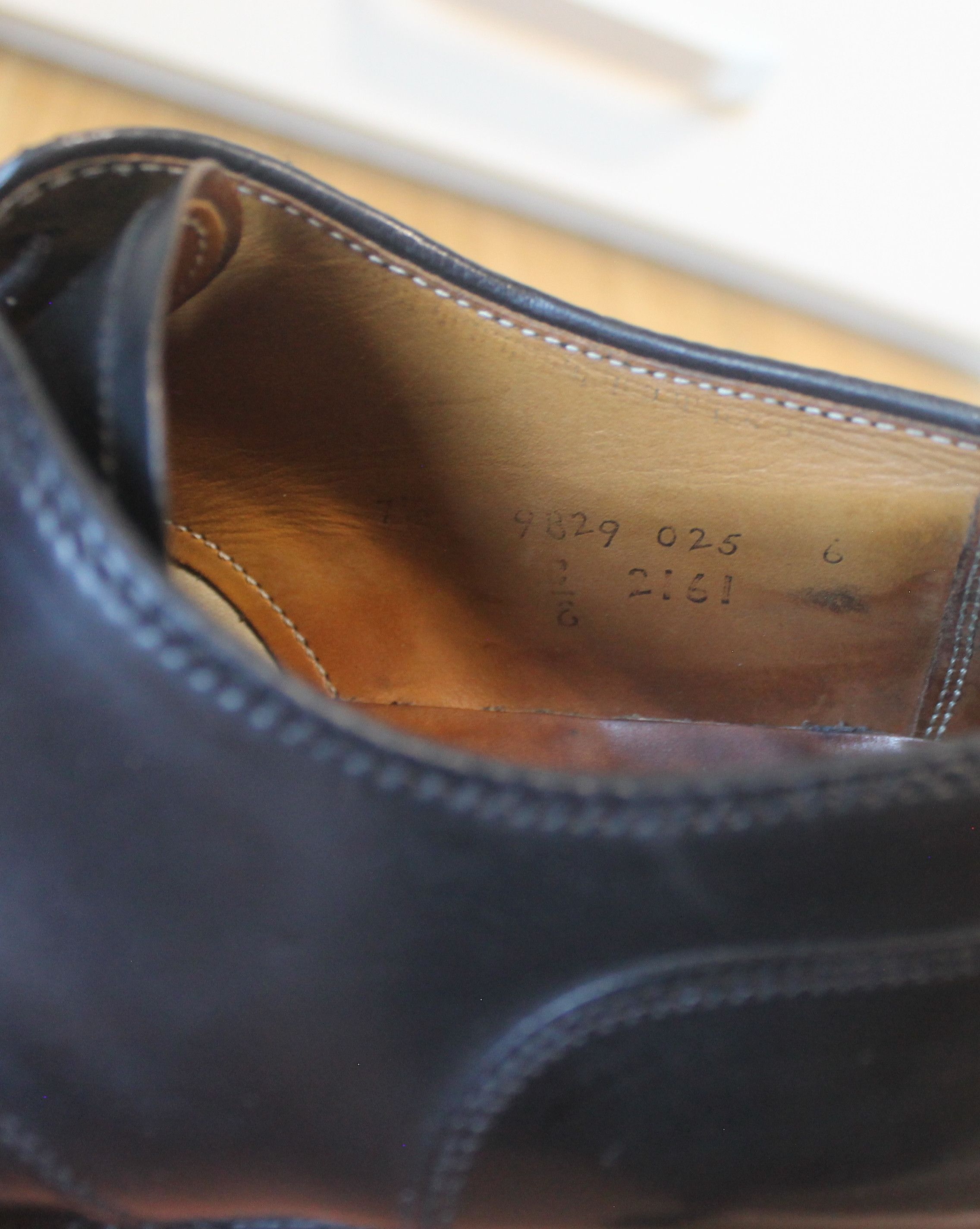 Alden Alden 2161 Straight Tip Blucher (Black Shell Cordovan) Size US 7.5 / EU 40-41 - 9 Thumbnail