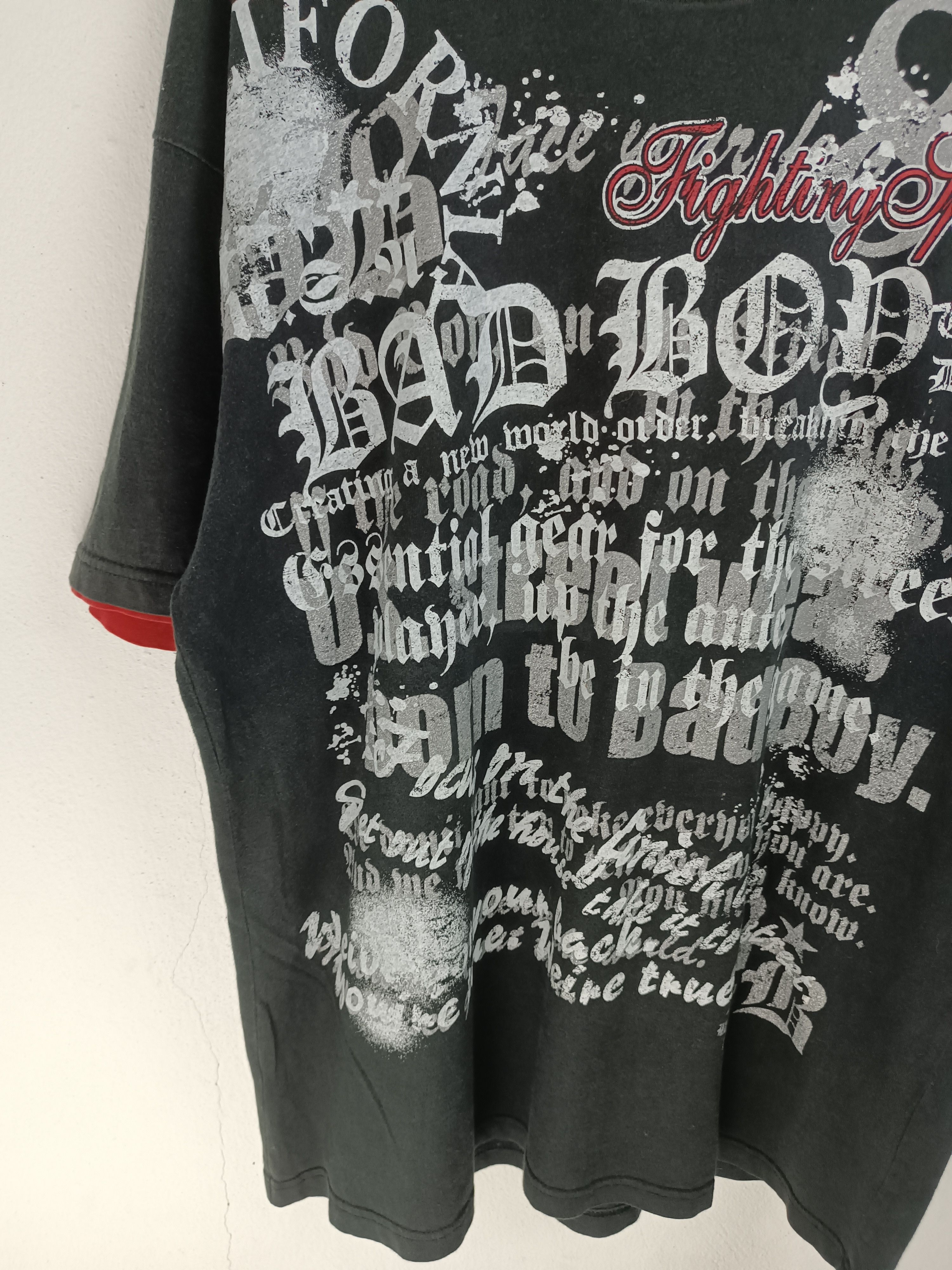 If Six Was Nine VINTAGE Y2K BAD BOY DOUBLE LAYER GOTHIC POEM PUNK VKEI KMIRI Size US XL / EU 56 / 4 - 6 Thumbnail