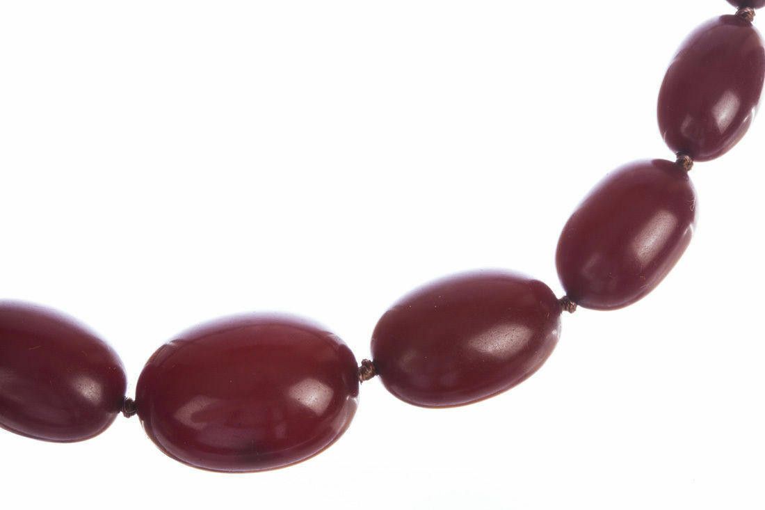 Designer Victorian Graduated Cherry Amber Necklace Size ONE SIZE - 3 Thumbnail