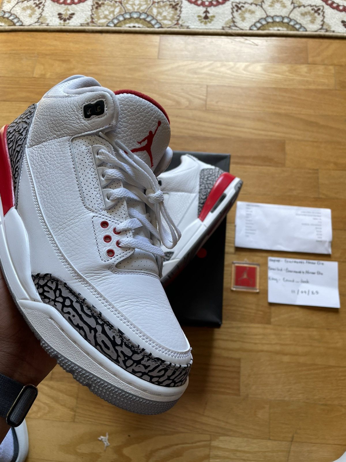 Jordan Brand Air Jordan Retro 3 (Hall of fame/Katrina) Size US 11.5 / EU 44-45 - 3 Thumbnail