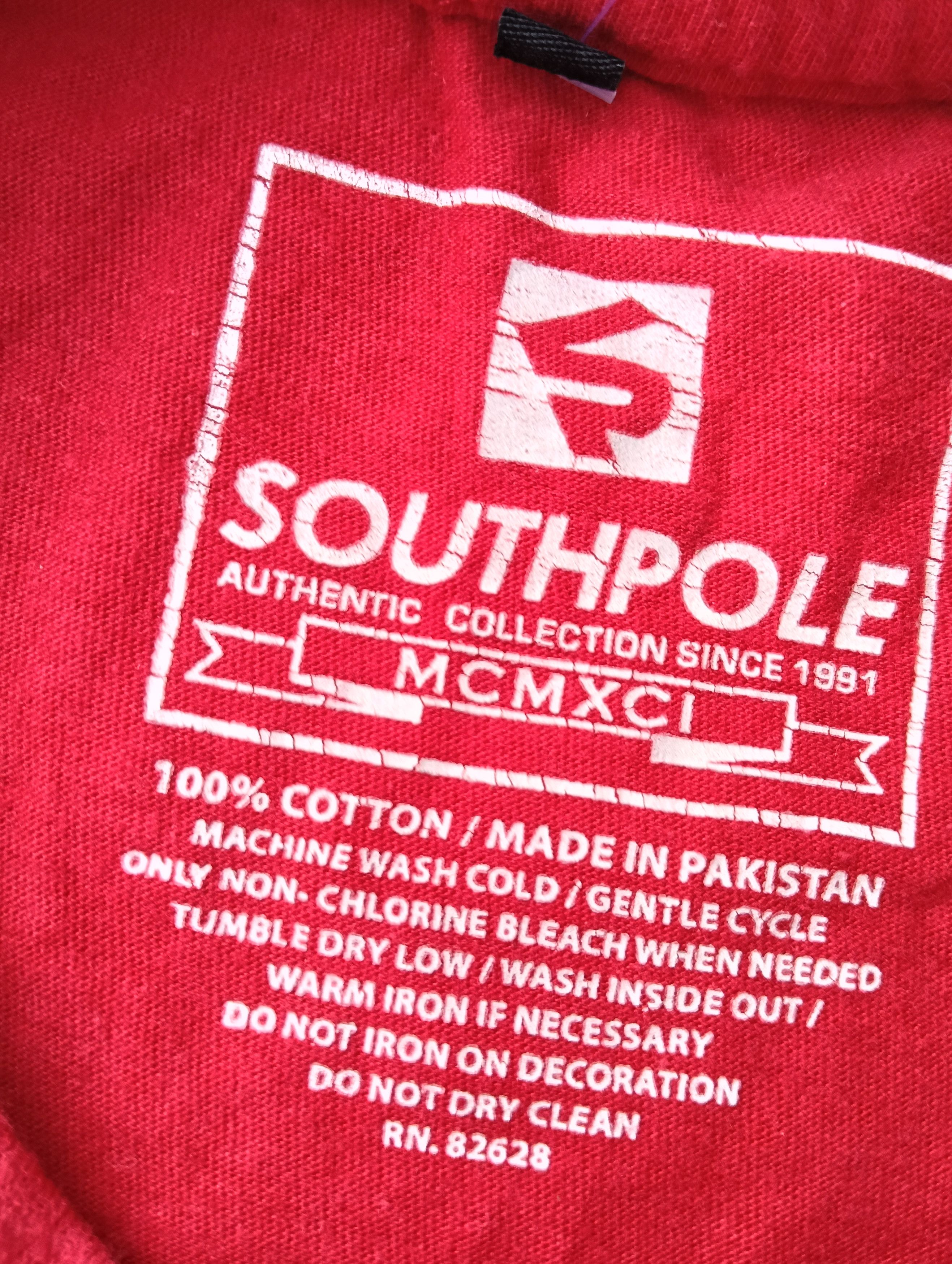 Southpole Southpole Streetwear Red Tee Size US L / EU 52-54 / 3 - 4 Thumbnail