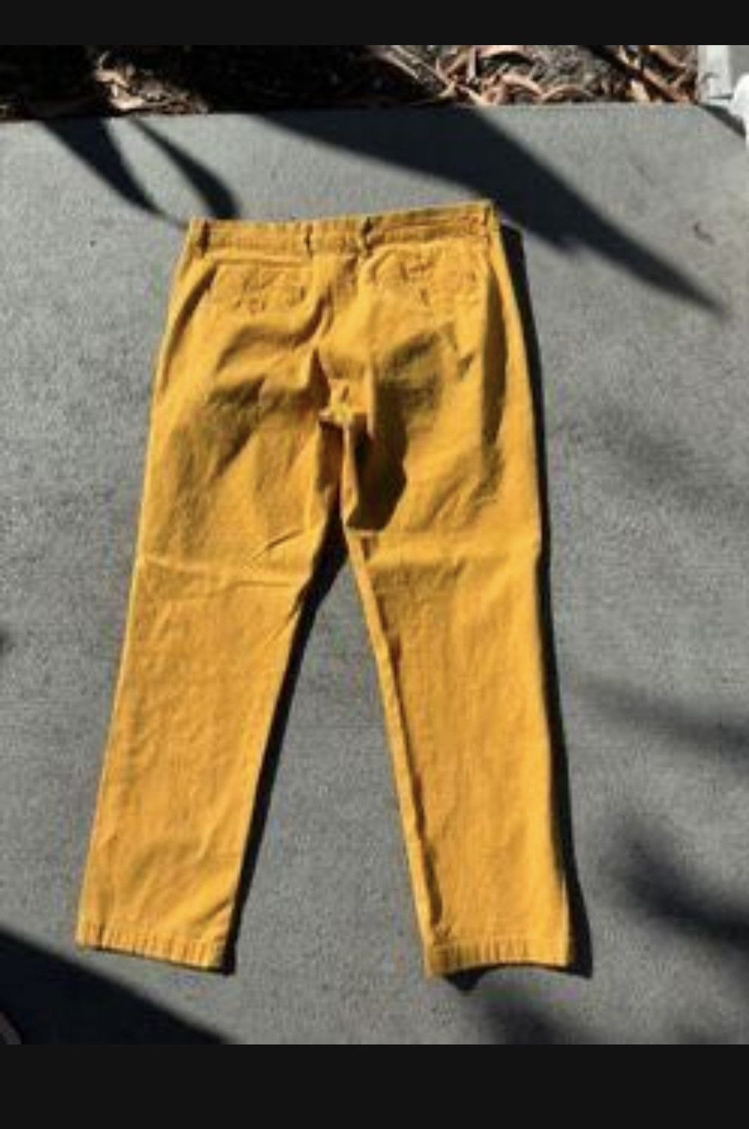 Other Mustard Yellow Slim Fit Chino Denim Men Size 31W X 28 L Size US 31 - 3 Thumbnail