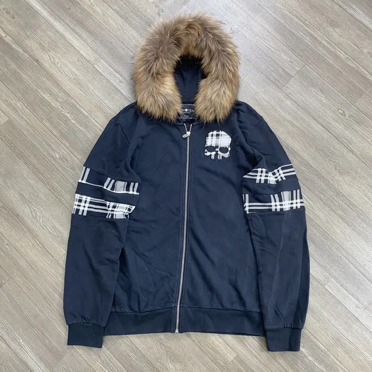 HYDROGEN Hydrogen Skull ifsixwasnine Faux Fur Zip Hoodie Size US L / EU 52-54 / 3 - 1 Thumbnail