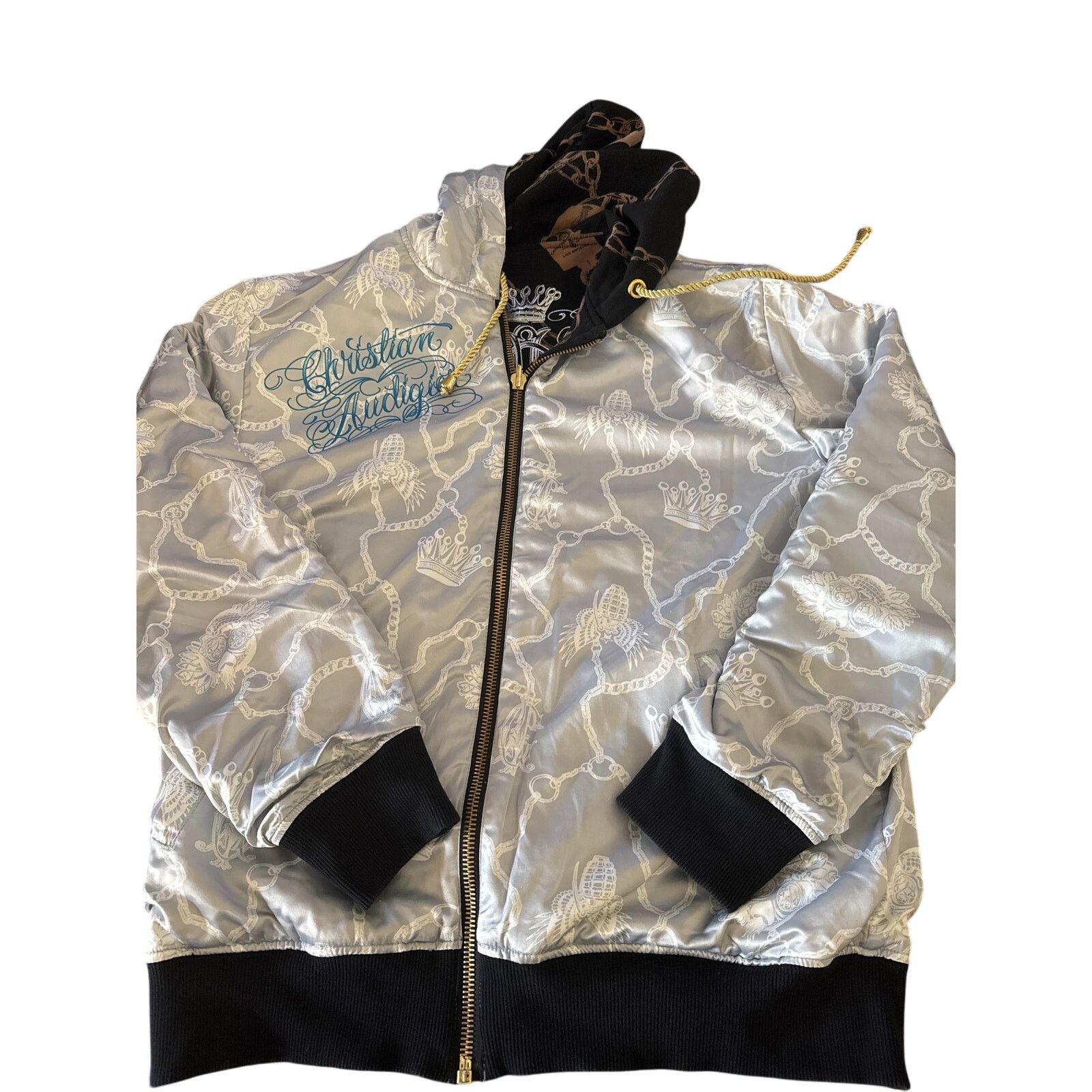 Christian Audigier Christian Audigier reversible tattoo graphics hoodie L Size US L / EU 52-54 / 3 - 10 Thumbnail