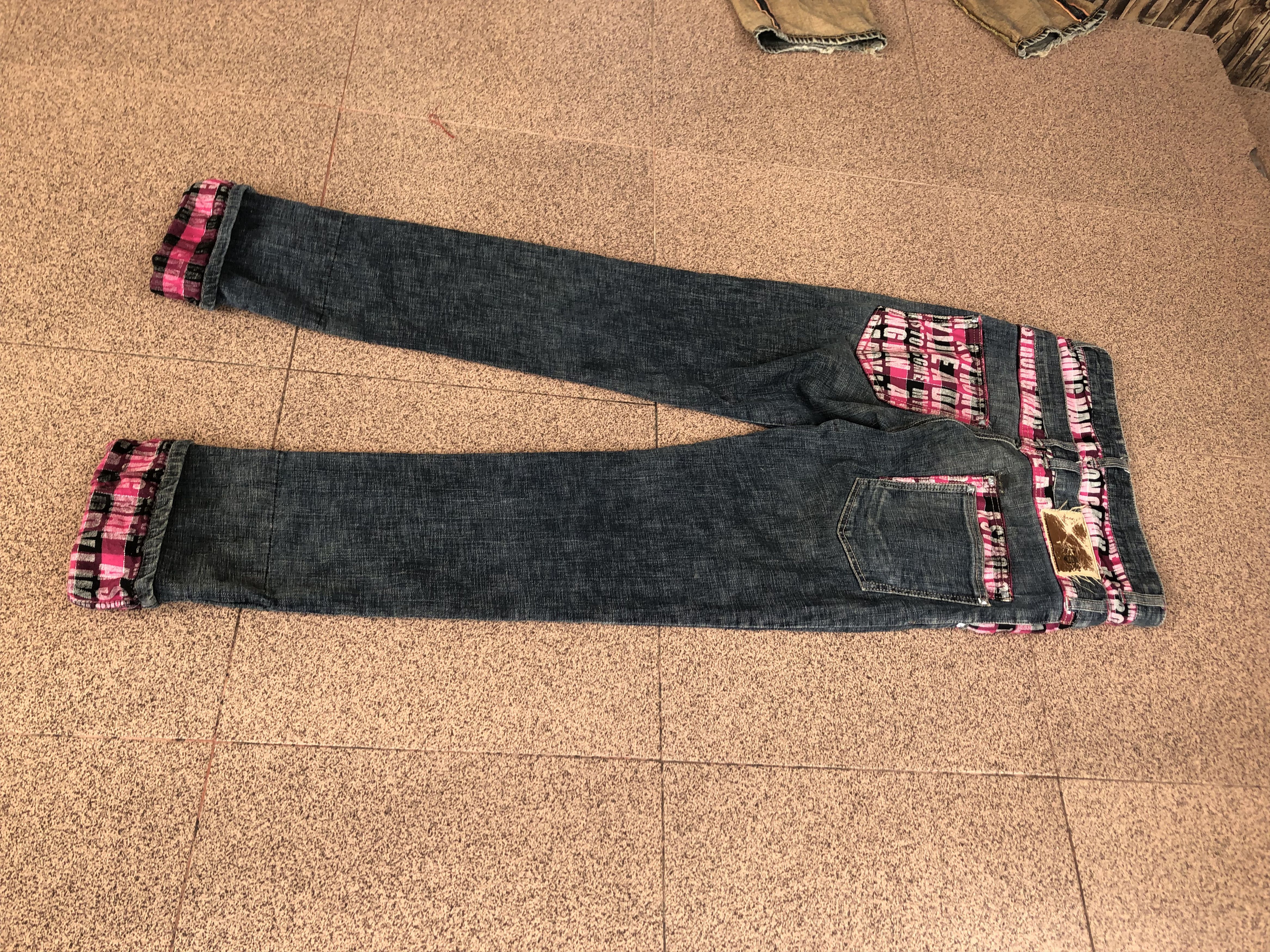If Six Was Nine Rongman Double Waist Jeans Vkei Style Y2k Japanese Size US 28 / EU 44 - 5 Thumbnail