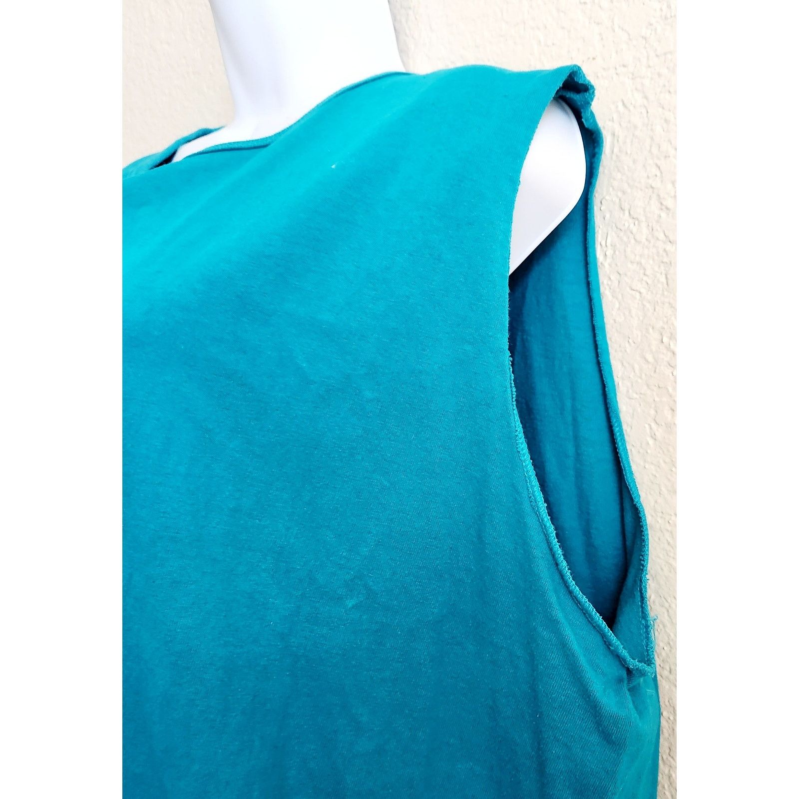 Other Just My Size Blue Sleeveless Round Neck Top 18W 20W Plus Size XXL / US 16-18 / IT 52-54 - 2 Thumbnail