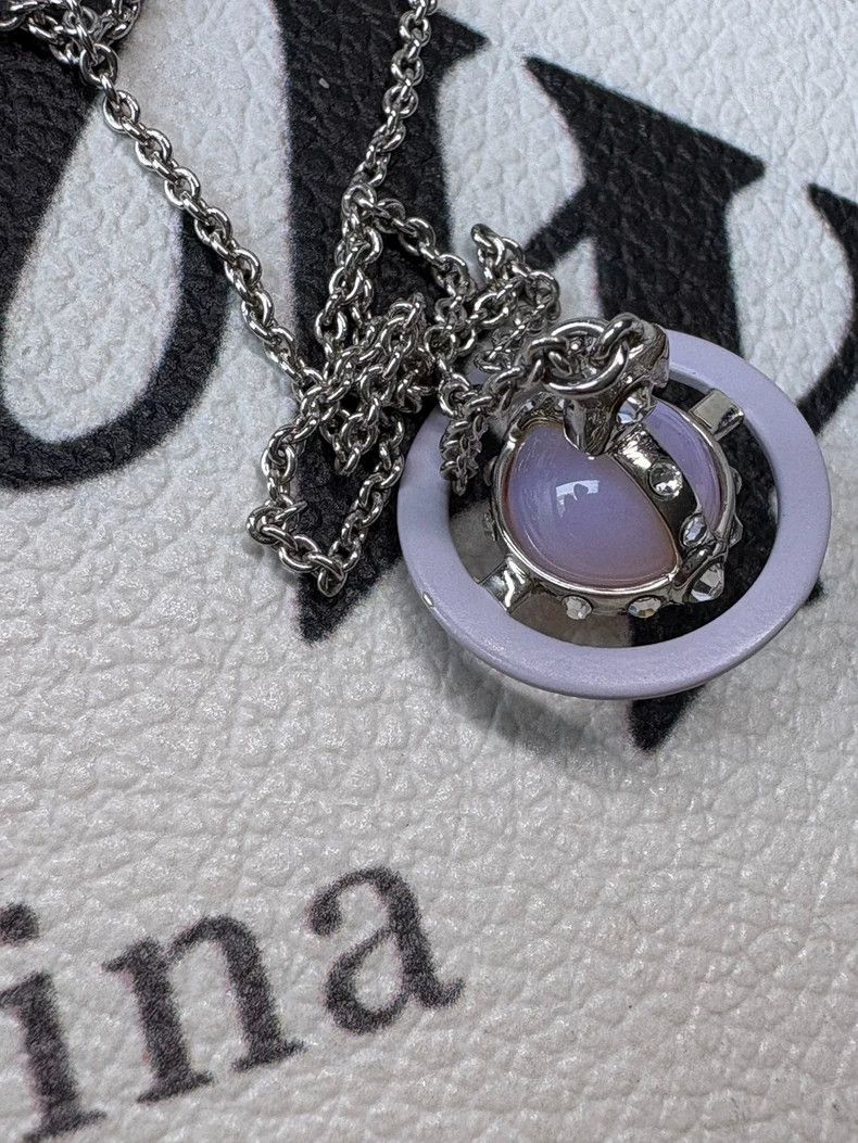 Vivienne Westwood Vivienne Westwood Orb necklace with colorful rings and pow Size ONE SIZE - 7 Thumbnail
