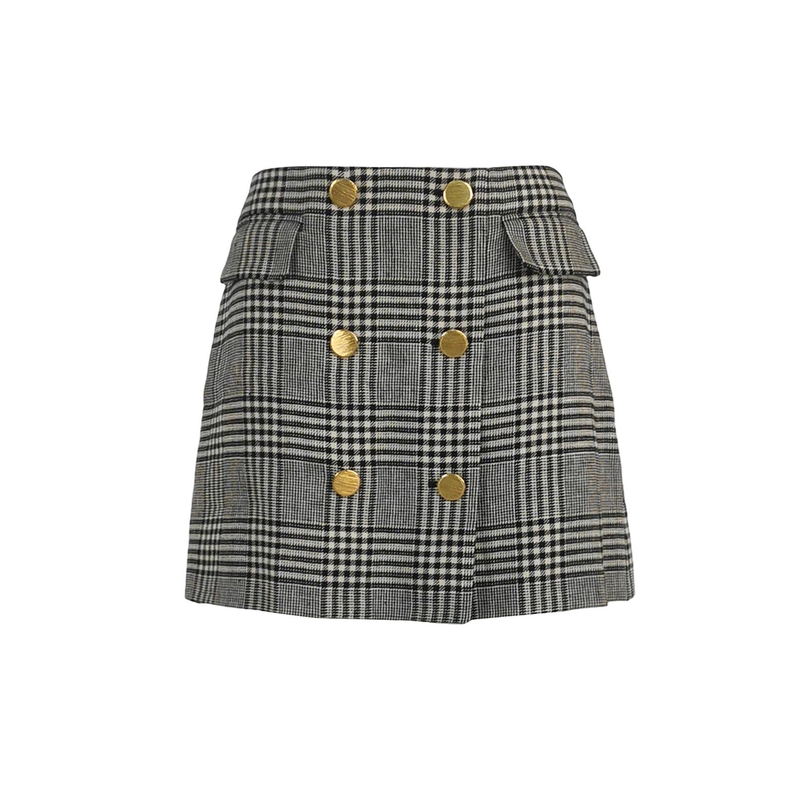 Gucci Gucci Plaid Mini Skirt IT 42 Size 28" / US 6 / IT 42 - 1 Thumbnail