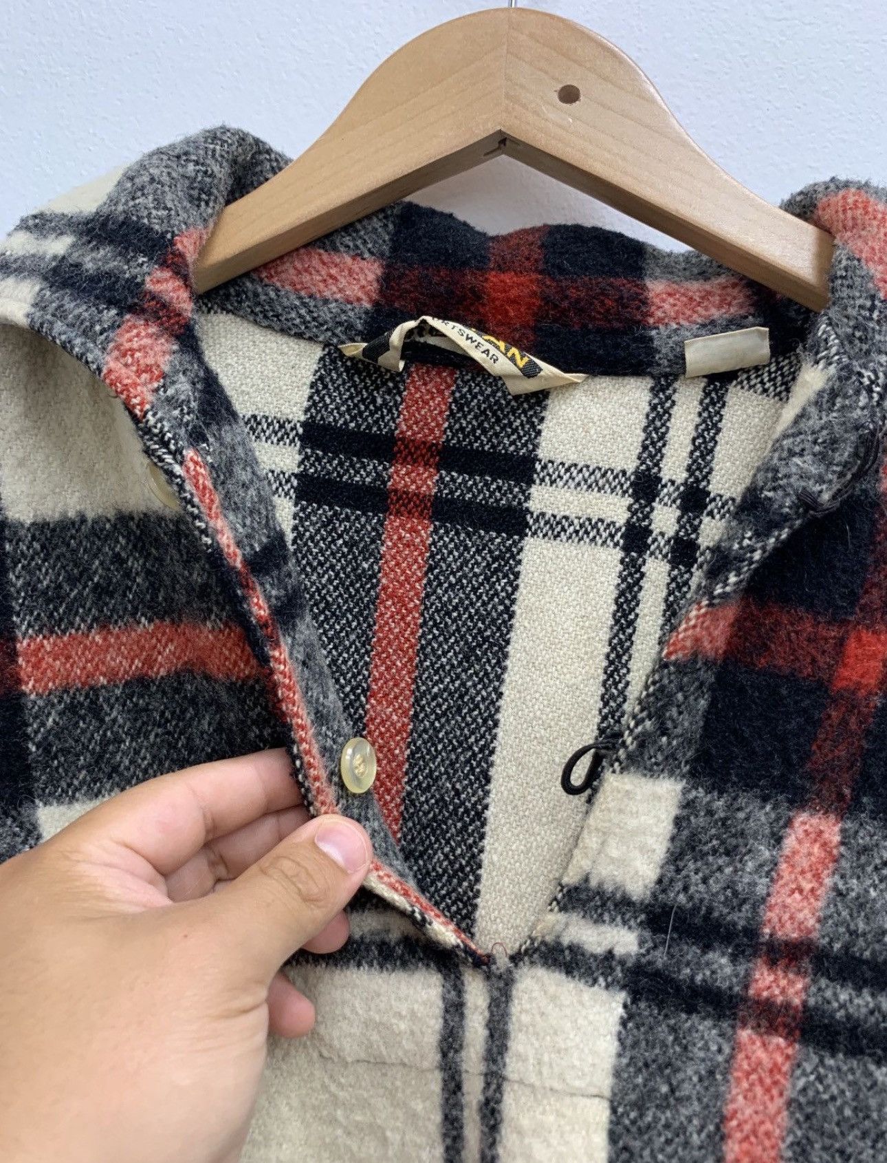 Puritan × Vintage True Vintage 1970's Puritan Sportswear Plaid Wool Pullover Size US M / EU 48-50 / 2 - 10 Thumbnail
