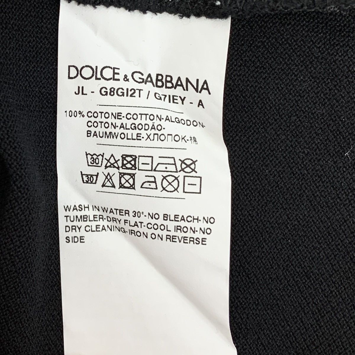 Dolce & Gabbana Dolce & Gabbana Black Crown Embroidered Polo Shirt K26WX Size US M / EU 48-50 / 2 - 6 Thumbnail
