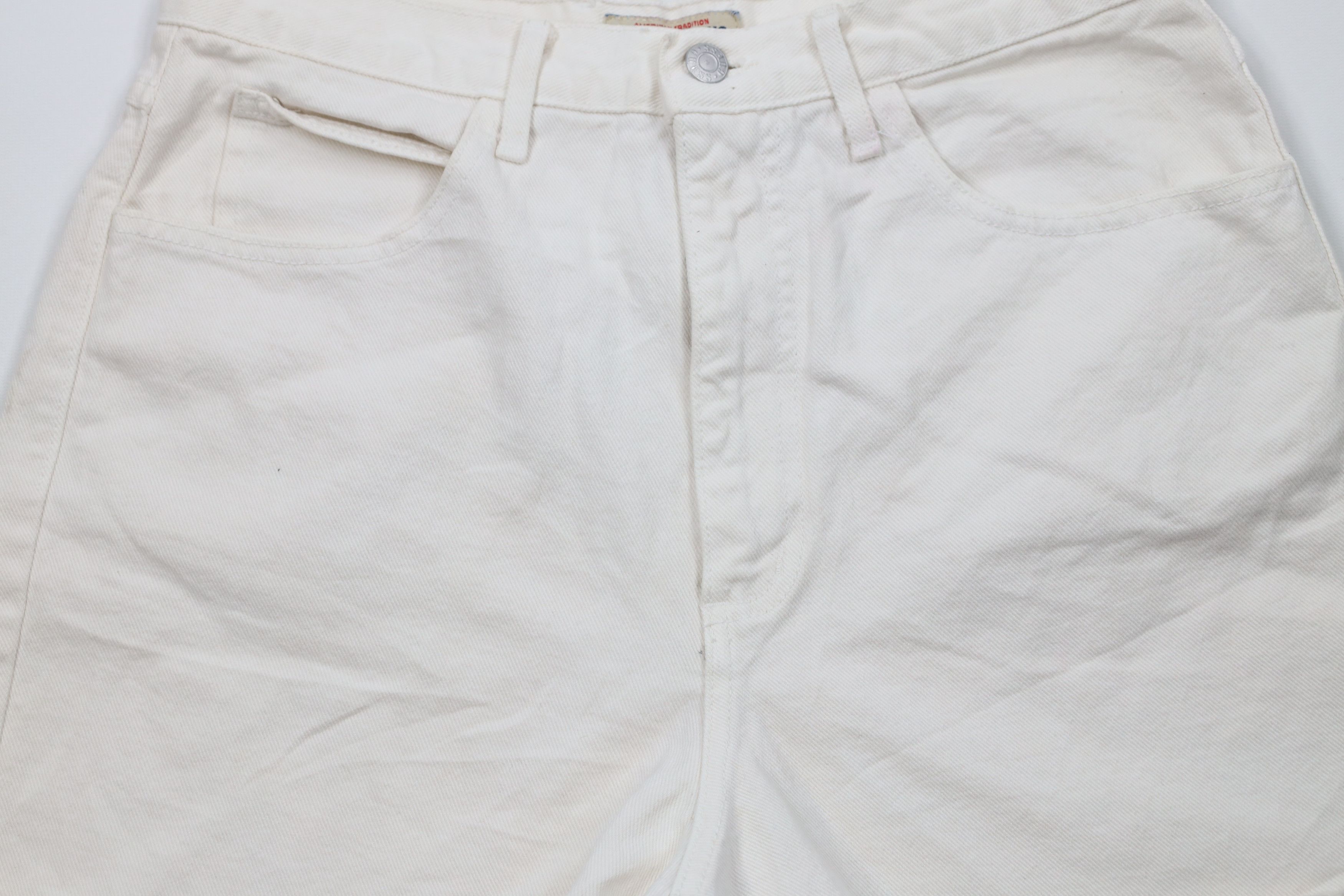 Guess × Vintage Vintage 90s Guess Spell Out Cut Off Denim Jean Shorts USA Size 32" / US 10 / IT 46 - 3 Thumbnail