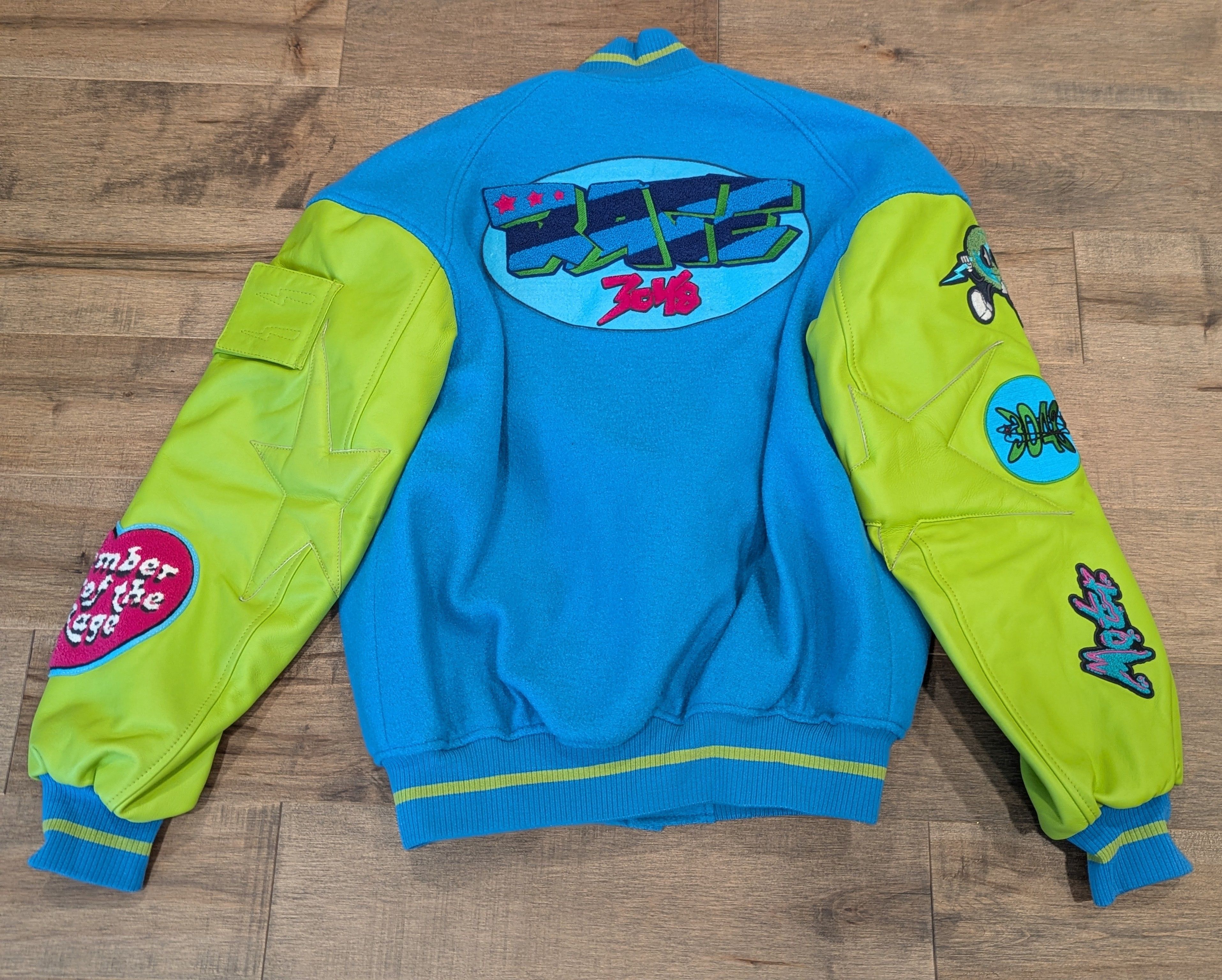 Other MEMBERS OF THE RAGE Patch Leather/Wool Varsity Jacket Large Size US L / EU 52-54 / 3 - 8 Thumbnail