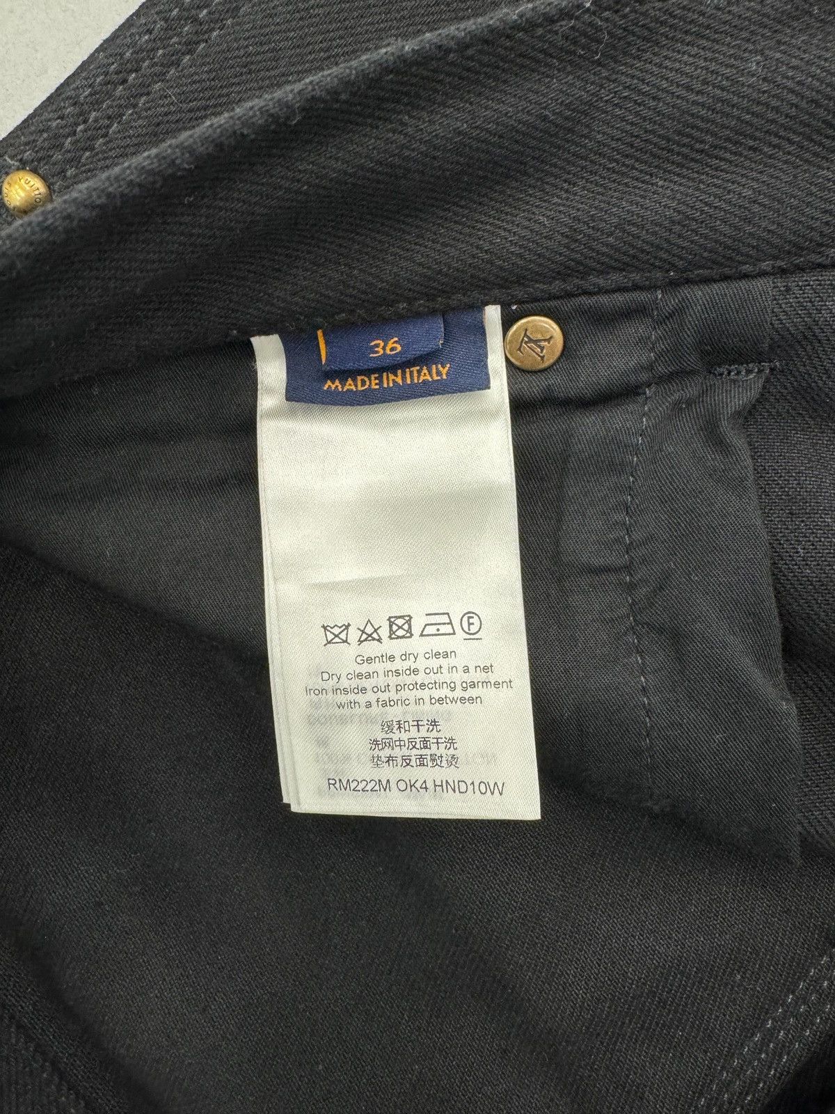 Louis Vuitton Louis Vuitton Monogram Detail Carpenter Denim Pants Black Size US 36 / EU 52 - 3 Thumbnail