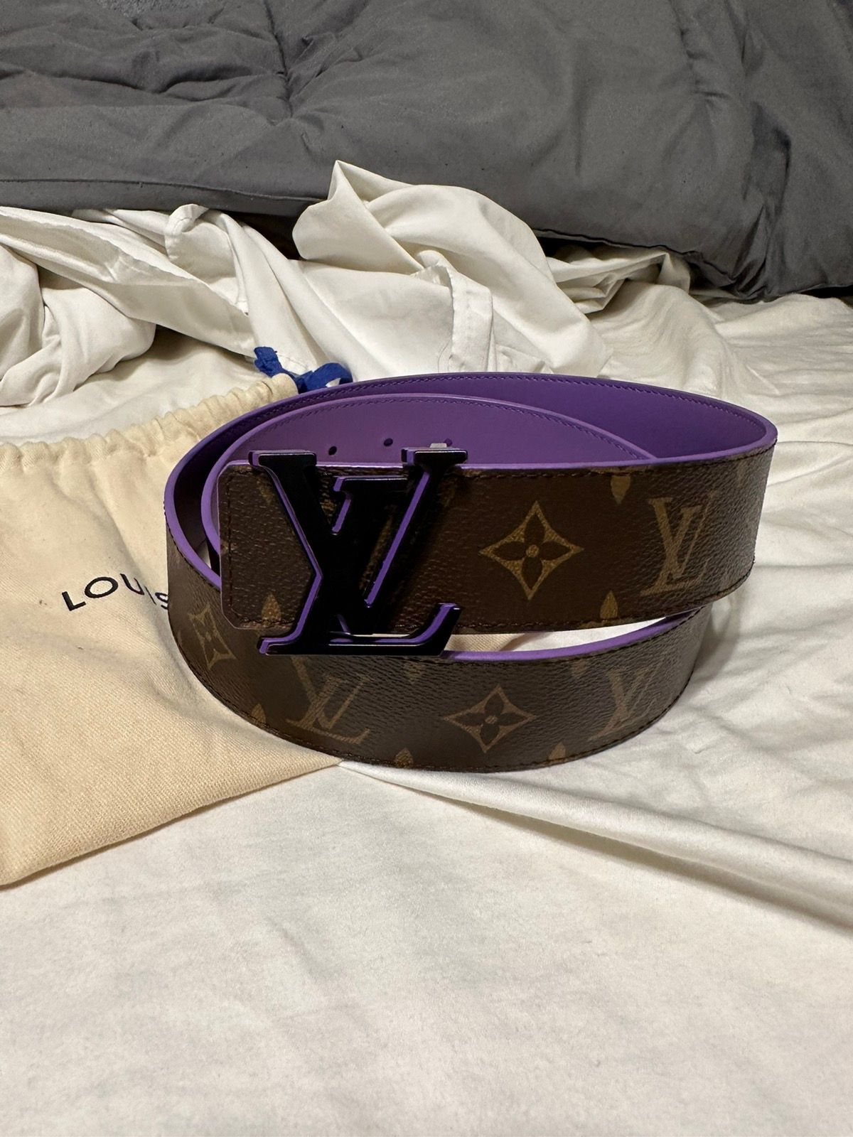 Louis Vuitton Louis Vuitton optic belt purple