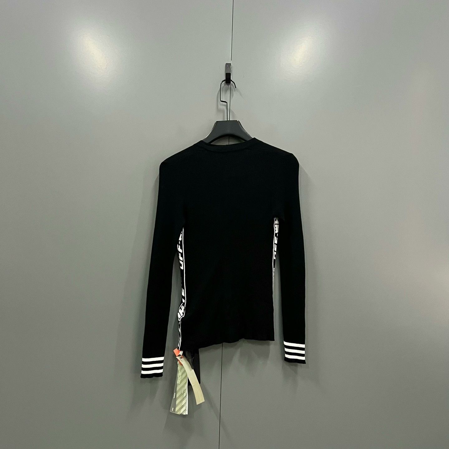 Off-White OFF White Black Knit Cardigan Size US XXS / EU 40 - 2 Thumbnail