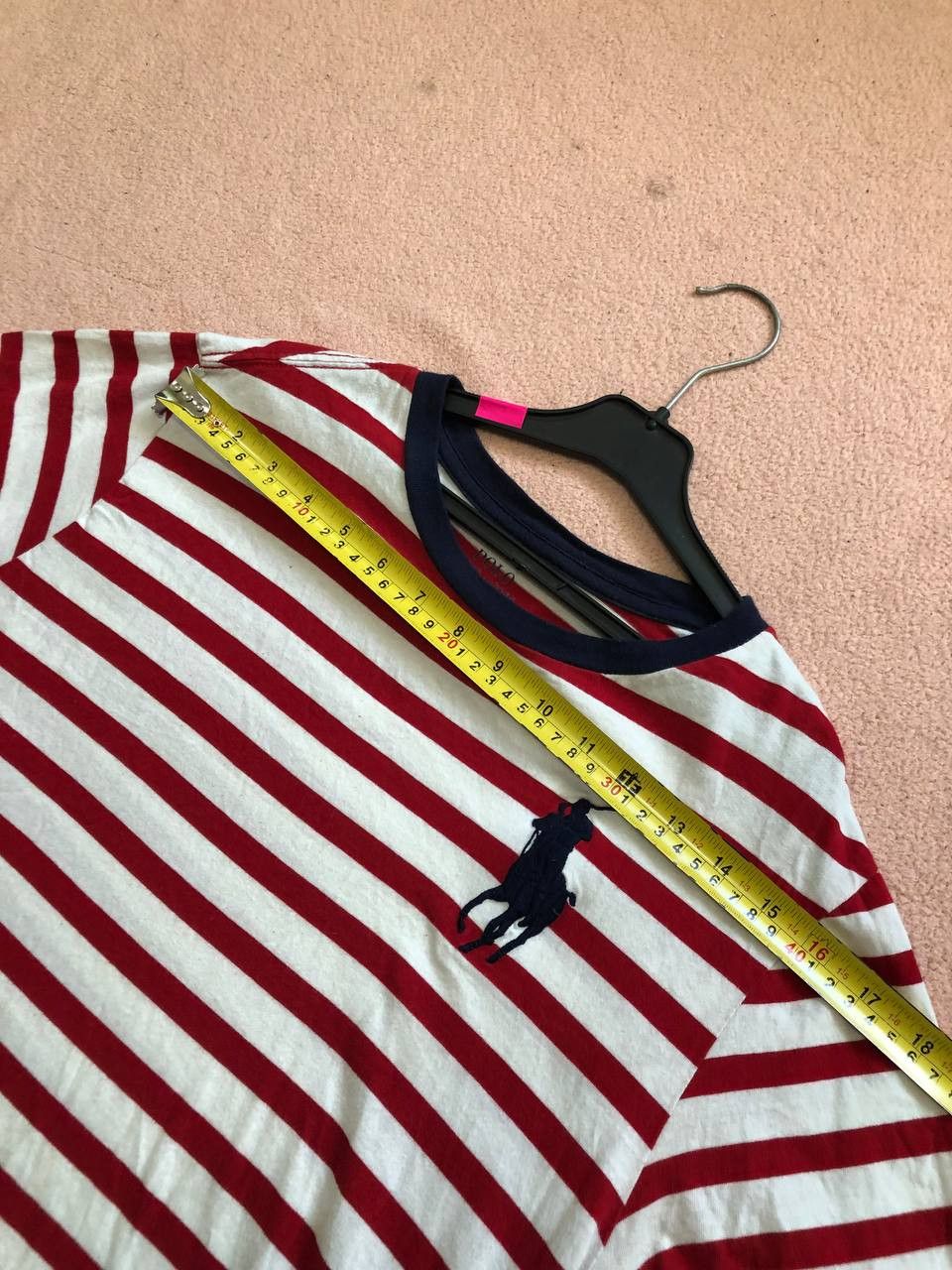 Polo Ralph Lauren Polo Ralph Lauren White Red Stripe Big Pony T-Shirt Size S Size US S / EU 44-46 / 1 - 6 Thumbnail