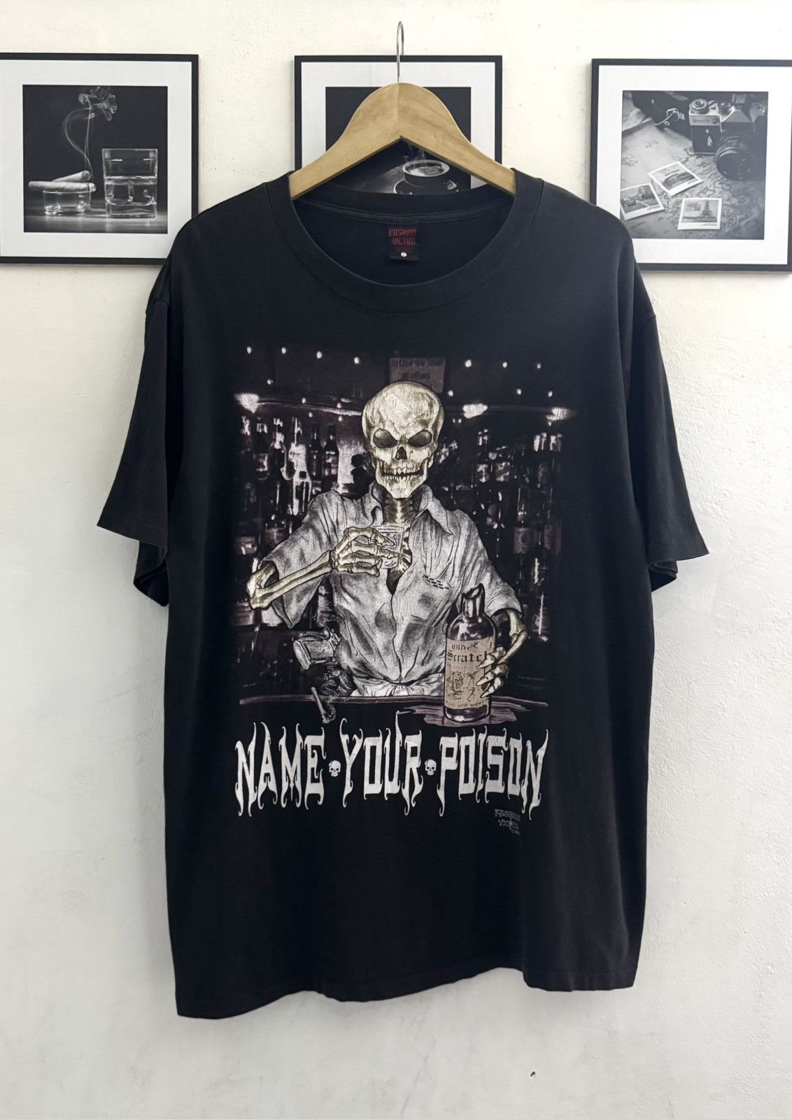 SIR REAL FASHION VICTIM スカルTシャツ XL Fashion Victim × Vintage Vintage 90s Skull Sir Real Fashion Victim