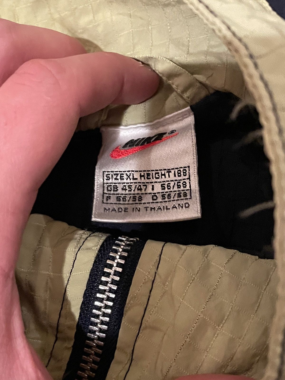 Nike × Vintage Vintage Nike Y2K Distressed central swoosh Anorak jacket Size US XL / EU 56 / 4 - 9 Thumbnail