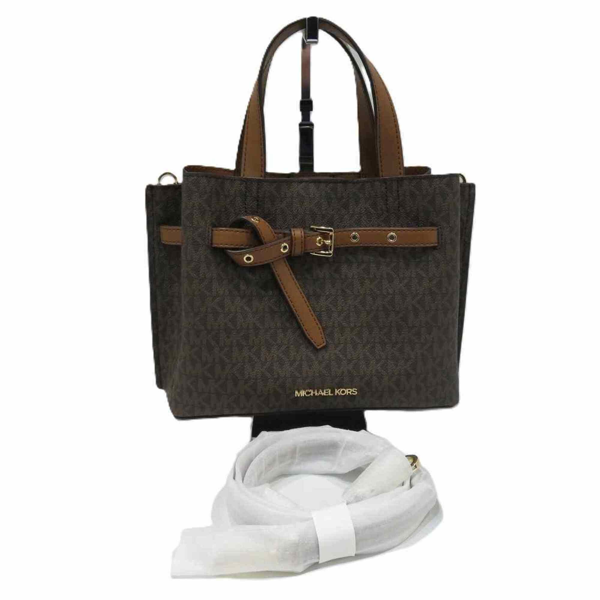 Michael Kors Michael Kors Emilia Satchel Handbag Signature 35H0GU5S1B Size ONE SIZE - 1 Thumbnail