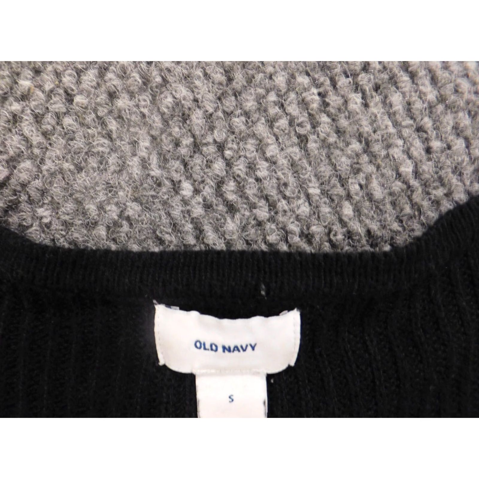 Old Navy Old Navy Sweater Womens S Black Solid Cable-Knit Turtleneck Pullover Zip Stretch Button Regular Size S / US 4 / IT 40 - 5 Thumbnail