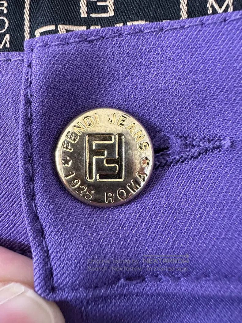 Fendi Fendi Purple Women's Versatile Casual Pants Size 28" / US 6 / IT 42 - 4 Thumbnail