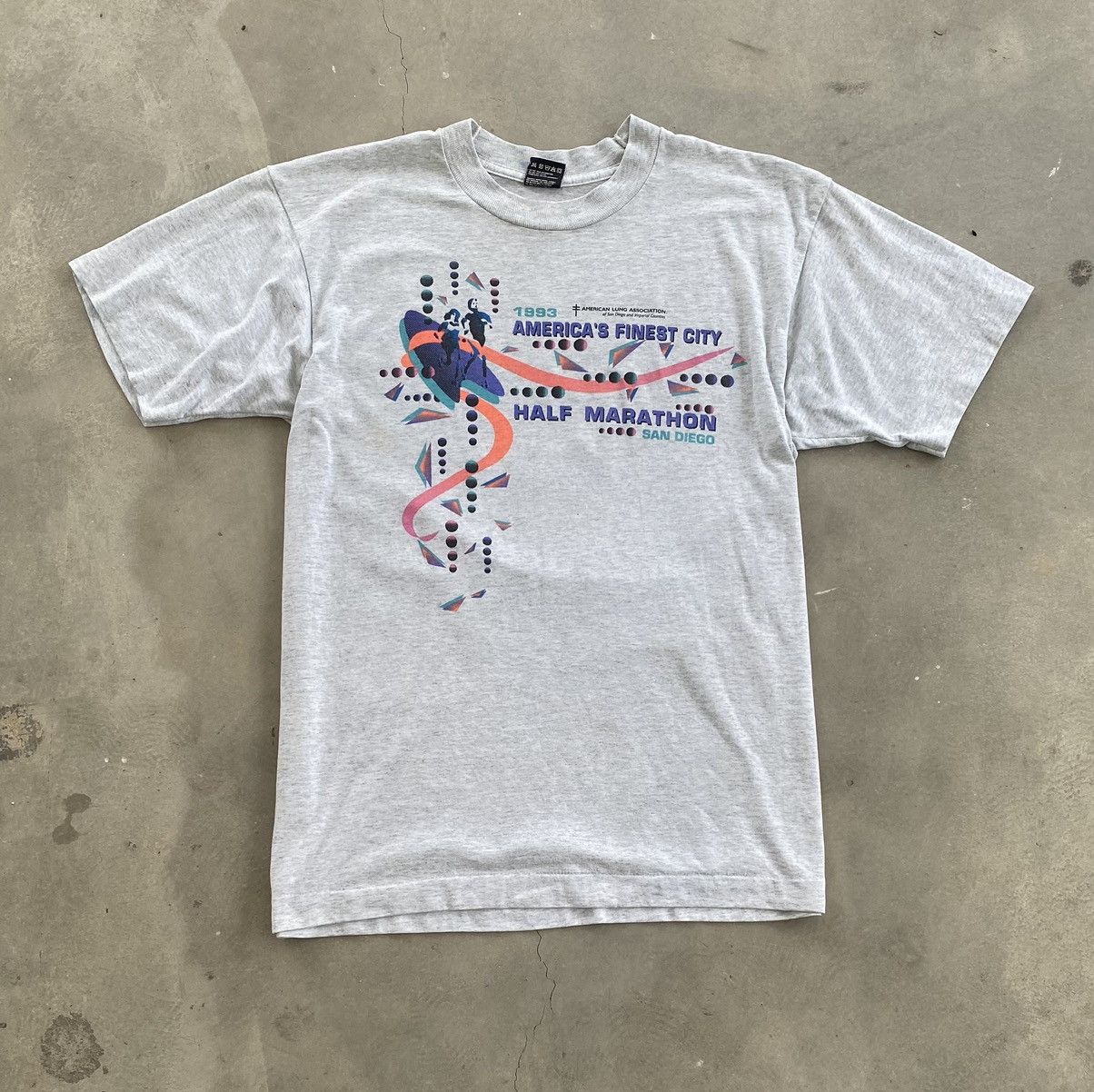 Fruit Of The Loom × Vintage VINTAGE NIKE AMERICA LUNG ASSOCIATION TEE Size US L / EU 52-54 / 3 - 2 Thumbnail