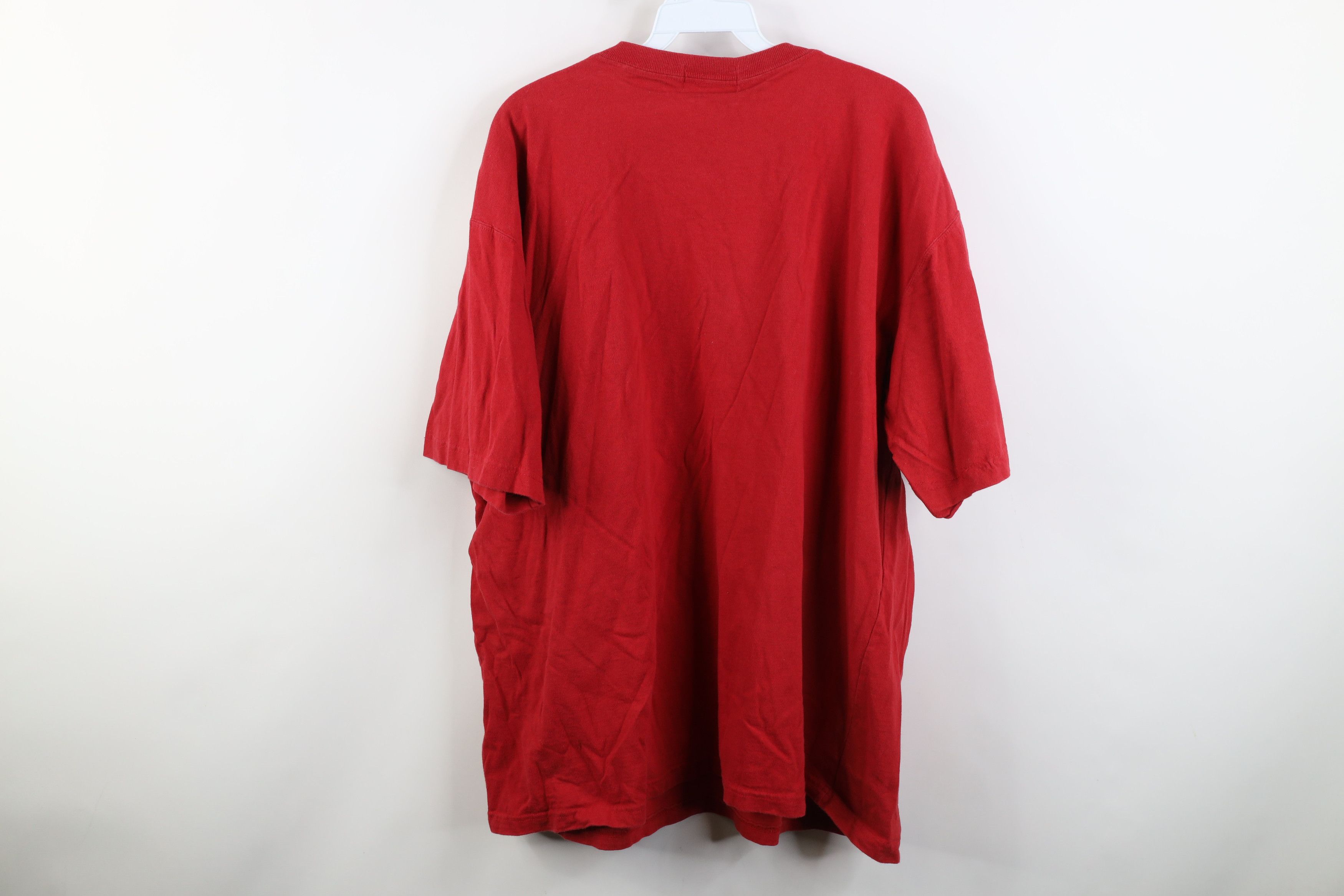 Eddie Bauer Vintage 90s Eddie Bauer Baggy Fit Cotton T-Shirt Red USA Size US XL / EU 56 / 4 - 11 Thumbnail