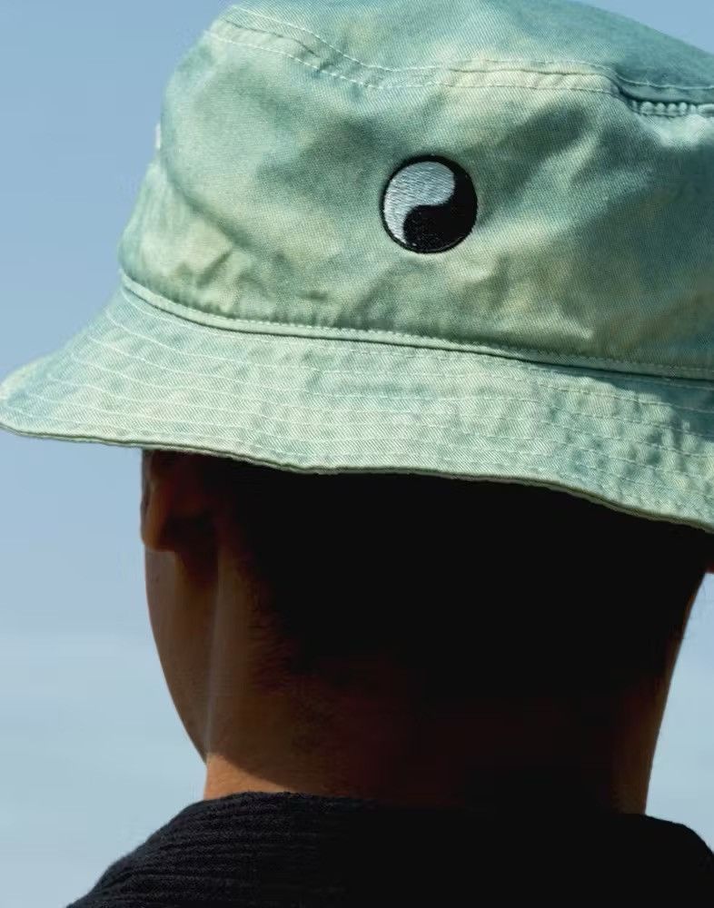 Our Legacy × Stussy Stüssy x Our Legacy Bucket Hat Green Recycled Twill Size S/M Size ONE SIZE - 4 Thumbnail