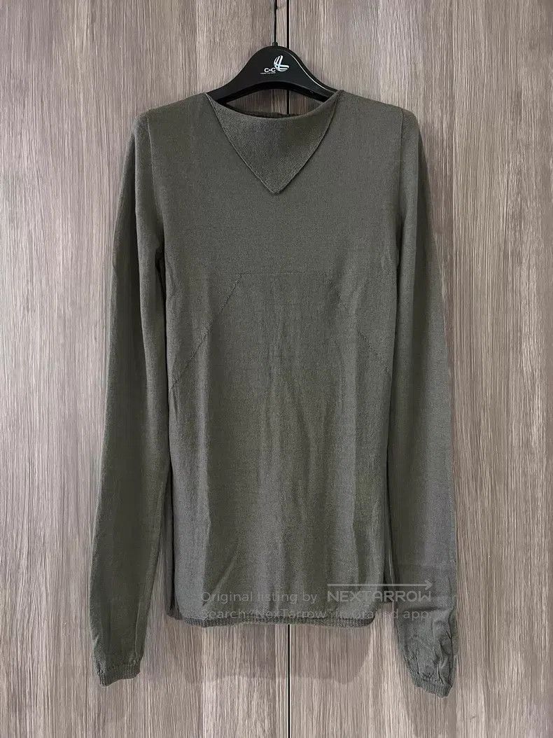 Rick Owens Rick Owens Wool scarf collar sweater with long sleeves Size US M / EU 48-50 / 2 - 1 Thumbnail
