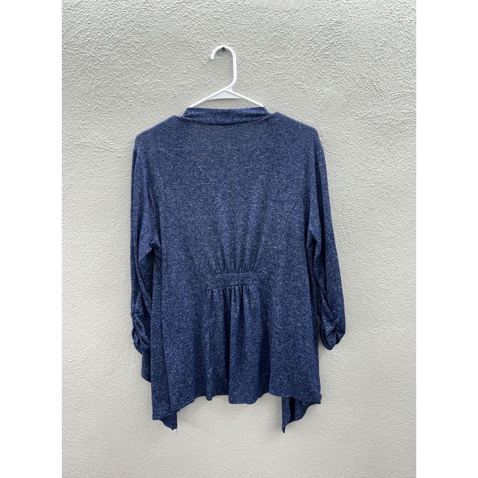 Vintage Late August Cardigan Womens Large Blue Long Sleeve Open Front Size L / US 10 / IT 46 - 6 Thumbnail