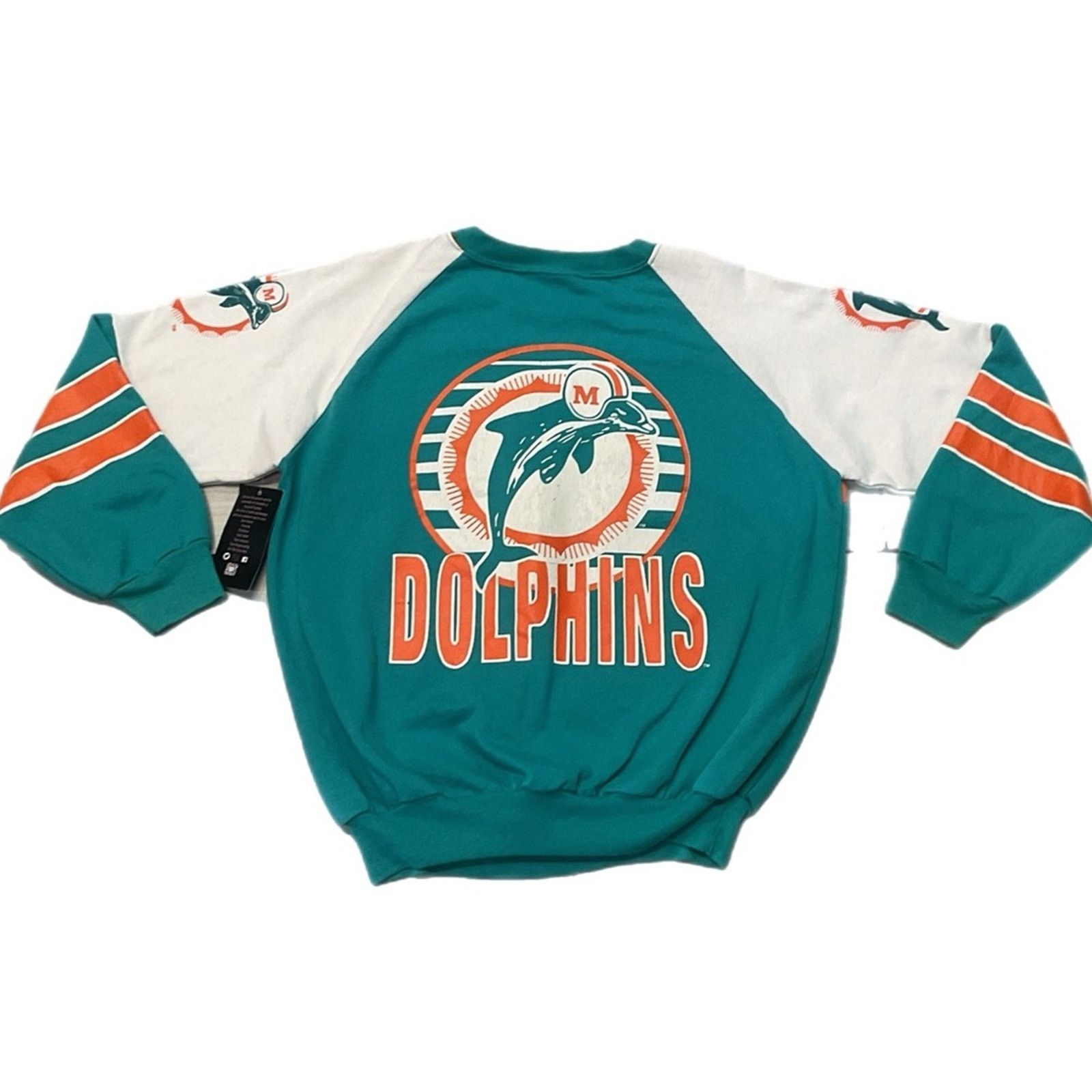 Vintage Vintage 90s Miami Dolphins NFL Crewneck Sweatshirt Size US L / EU 52-54 / 3 - 2 Thumbnail