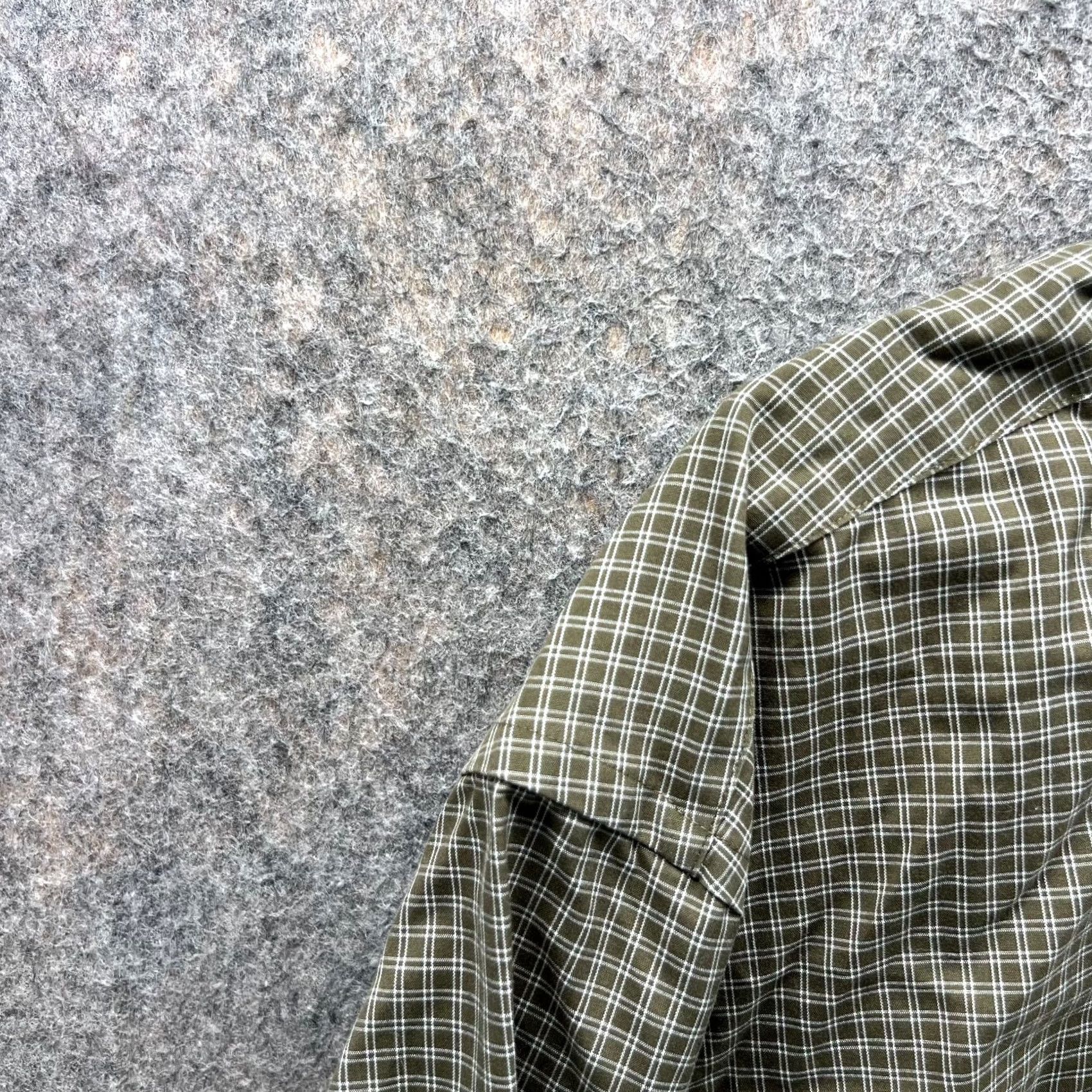 Eddie Bauer Eddie Bauer Shirt Men LT Olive Green Casual Button Down Relaxed Windowpane Cotton Long Sleeve Cap/Collar 50 in Chest Big & Tall Size US L / EU 52-54 / 3 - 6 Thumbnail