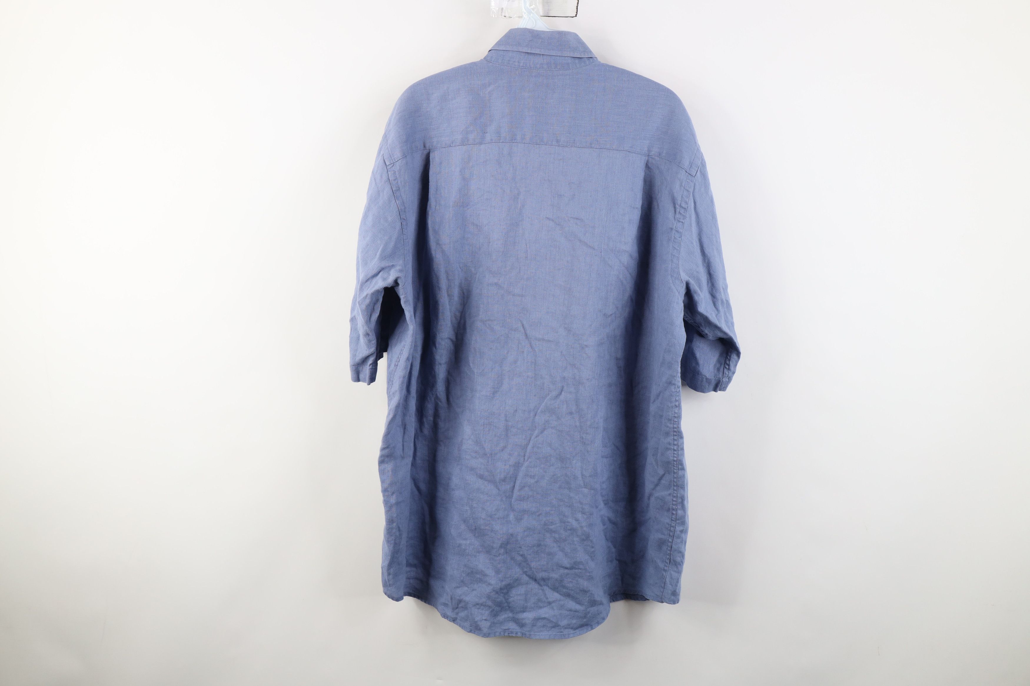 Paul Fredrick Paul Fredrick Linen Short Sleeve Collared Button Down Shirt Size US L / EU 52-54 / 3 - 9 Thumbnail