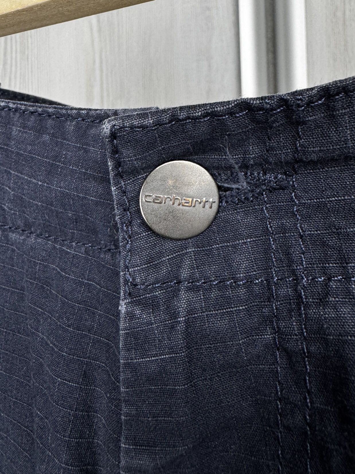 Carhartt Wip Carhartt WIP Dark Blue Regular Cargo Shorts Size US 31 - 4 Thumbnail