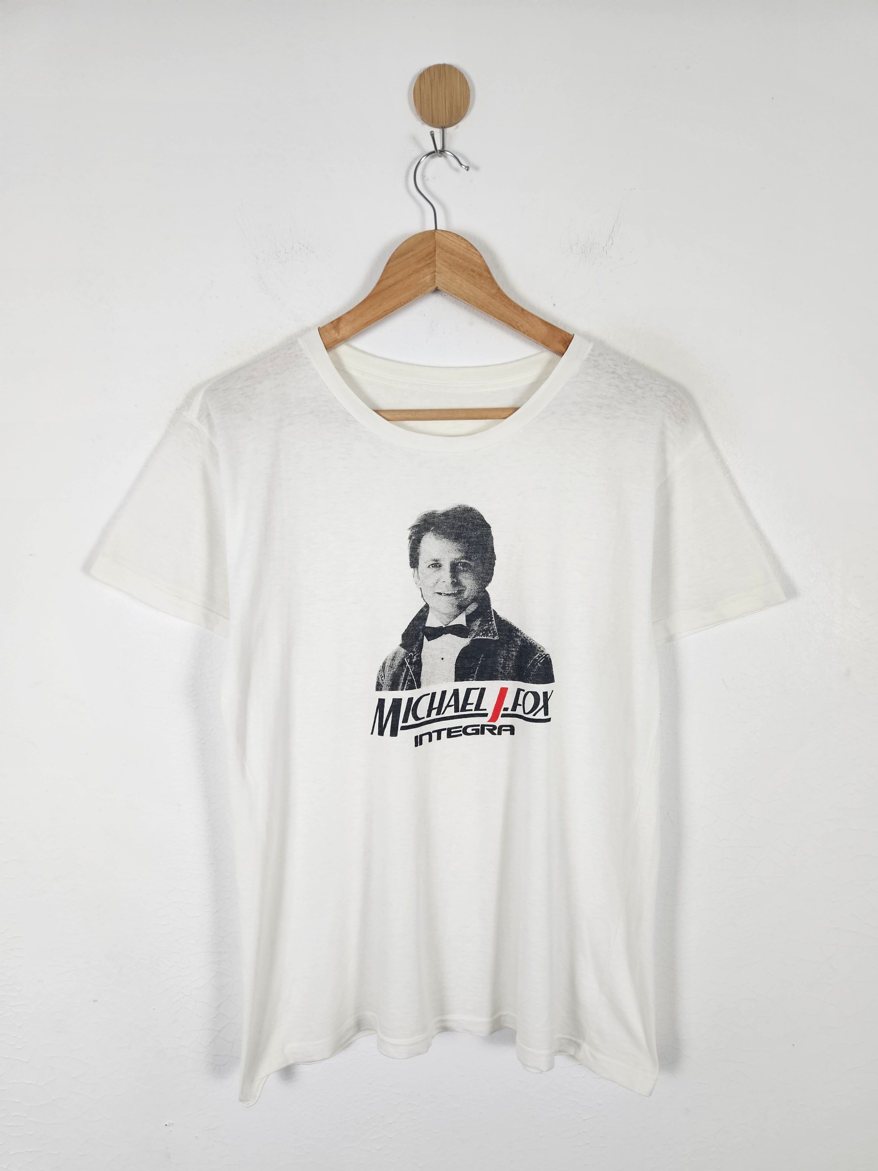 Sports Specialties × Vintage Vintage Michael J-Fox Integra ads promo Shirt Size US M / EU 48-50 / 2 - 1 Thumbnail