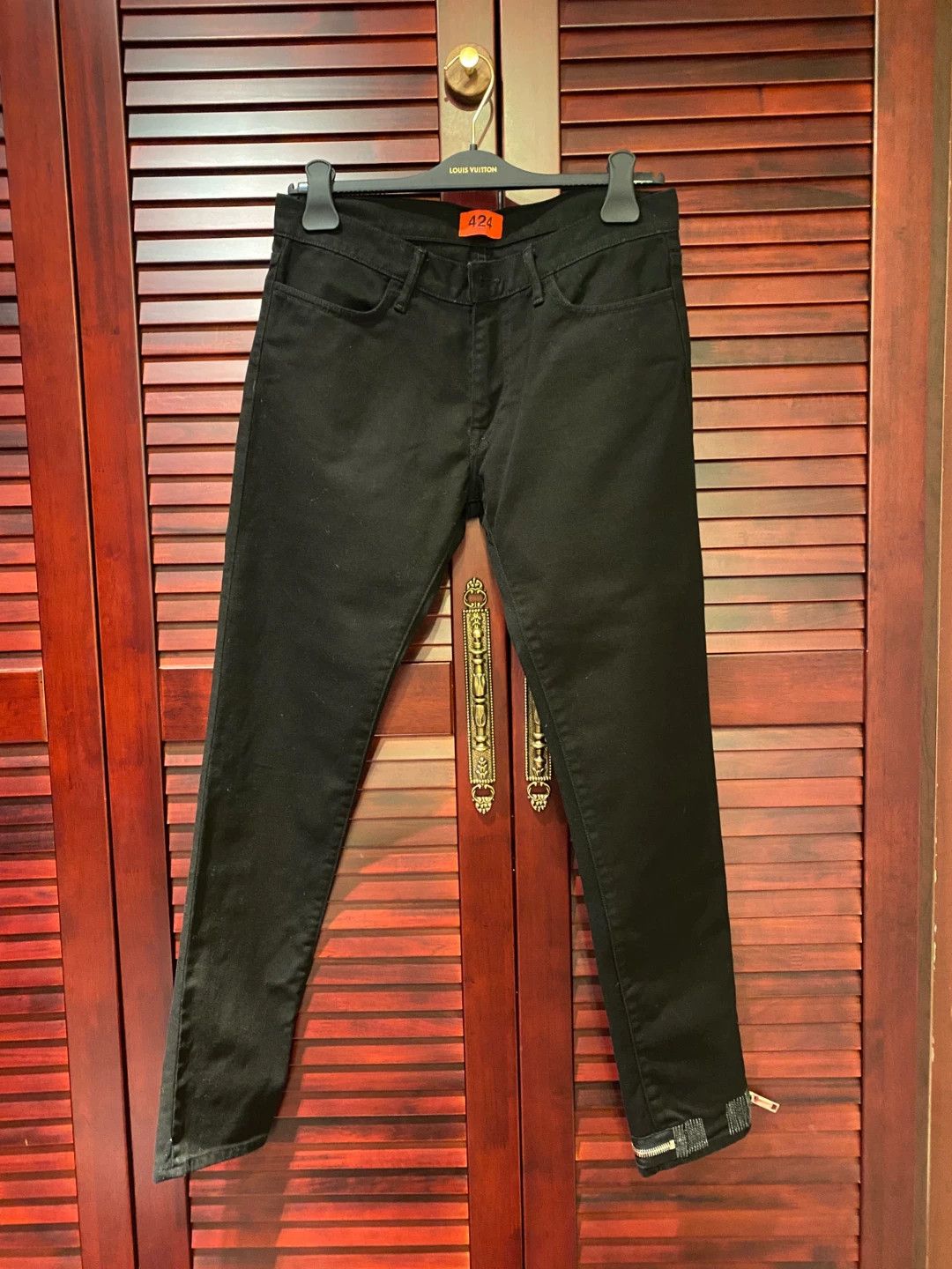 424 424 Black Men's Jeans Size US 30 / EU 46 - 1 Thumbnail