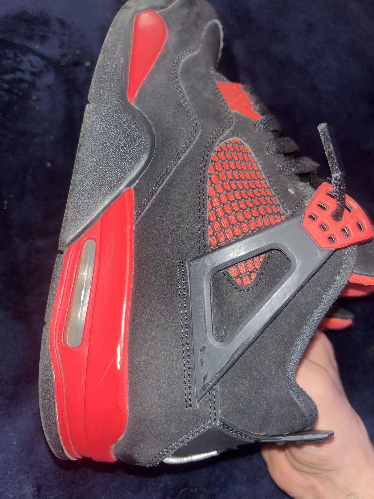Jordan Brand Black red Thunder 4s. Size US 10 / EU 43 - 7 Thumbnail